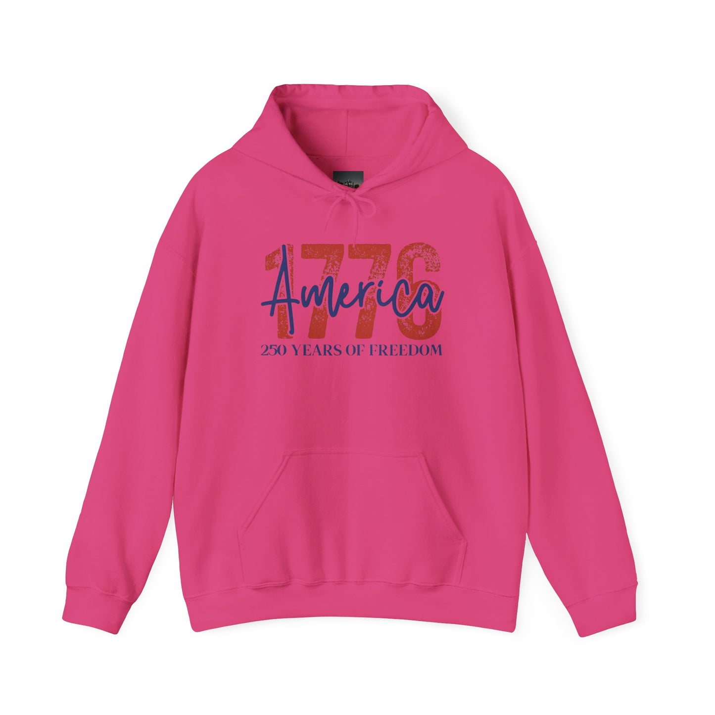 #250 1776 America: 250 Years of Freedom' Patriotic Independence Day Hoodie