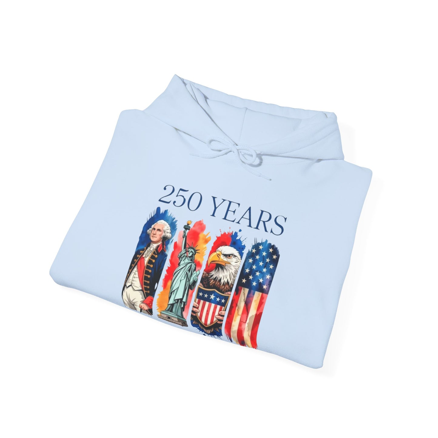 #250 250 Years American History Celebration 1776–2026 Patriotic Hoodie