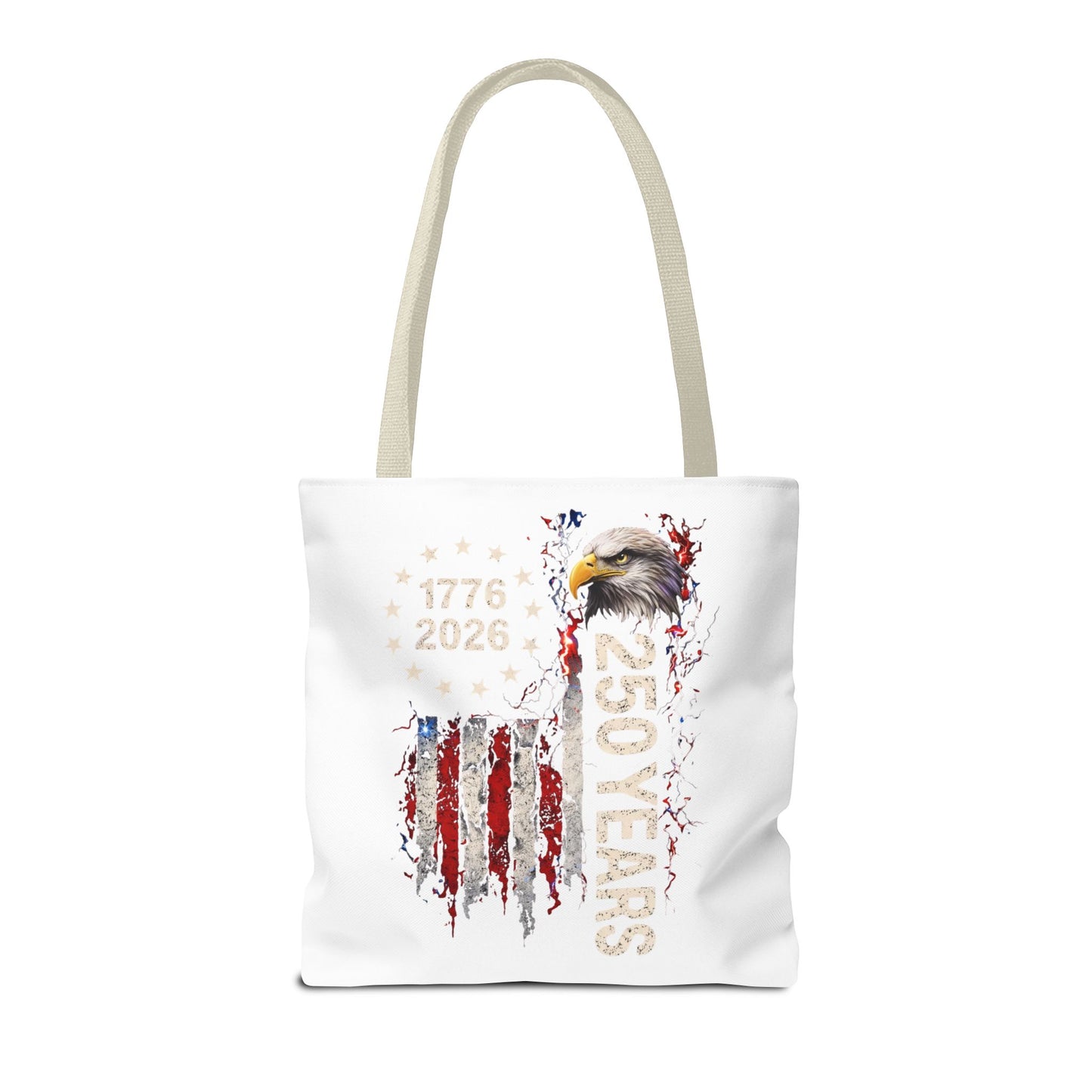 #250 1776-2026 250 Years USA Bicentennial Eagle Tote Bag