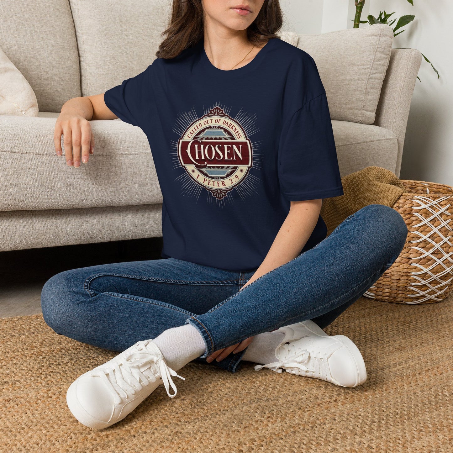 Chosen Graphic T-Shirt — "Called Out of Darkness" Faith Tee
