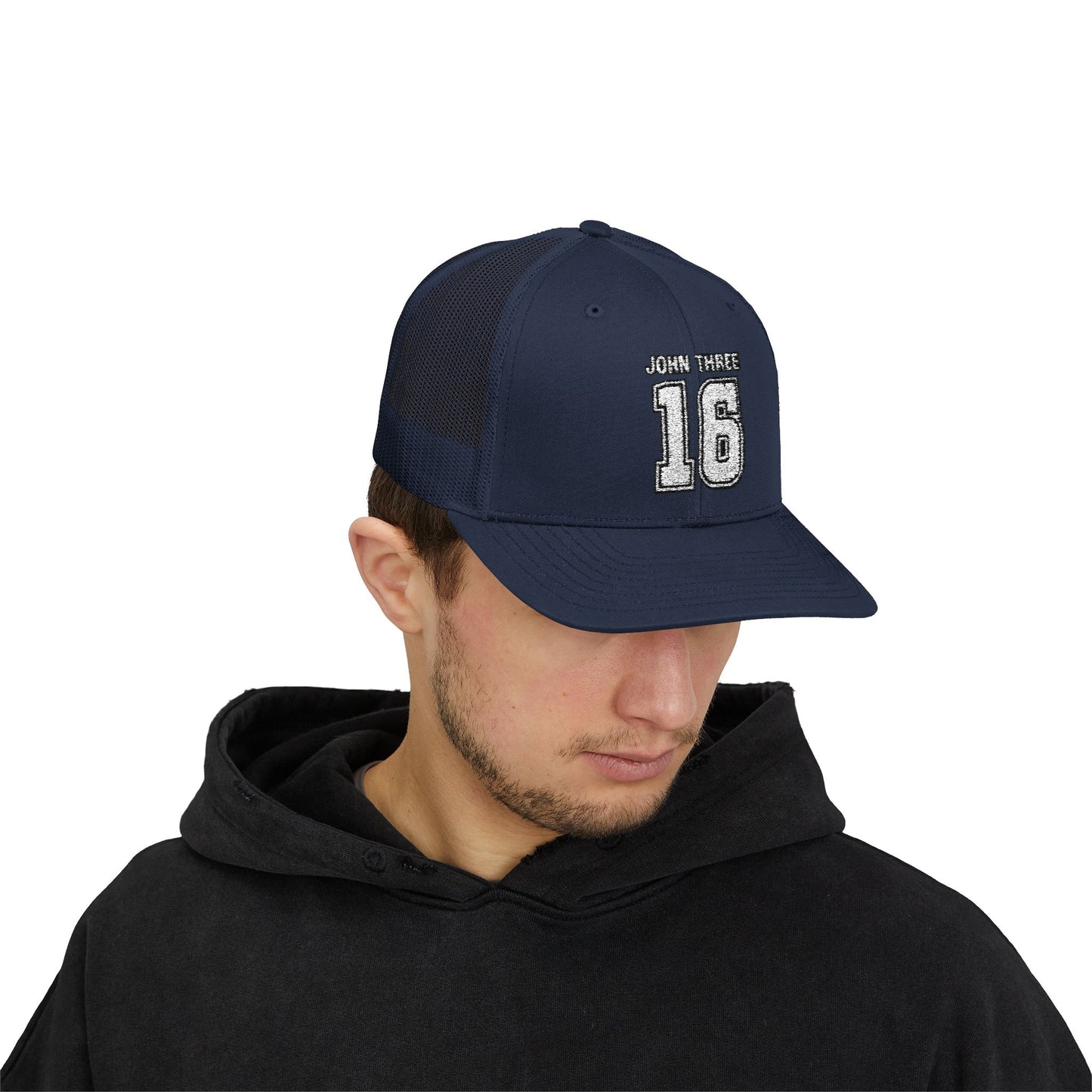 John Three 16 Vintage Varsity Trucker Cap