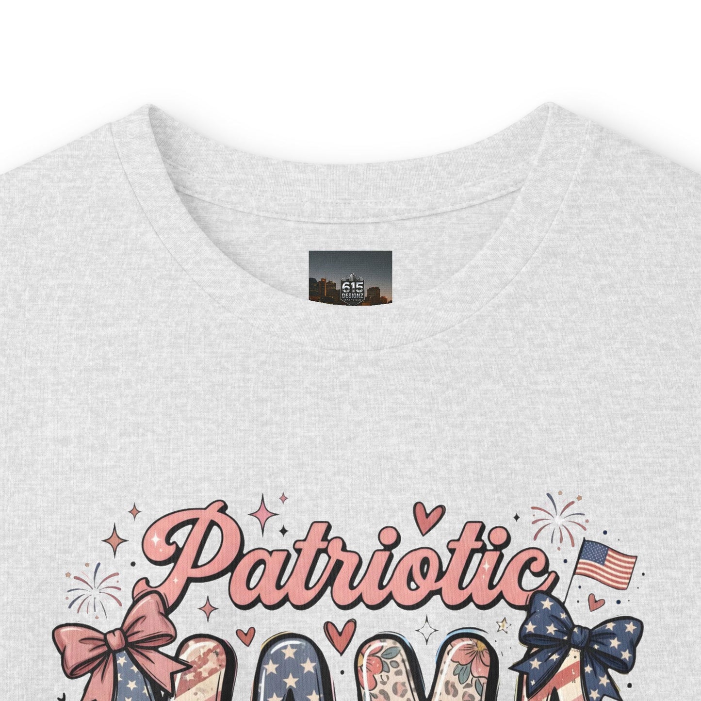 #250 Patriotic Mama 1776–2026 American Flag Long Sleeve Tee