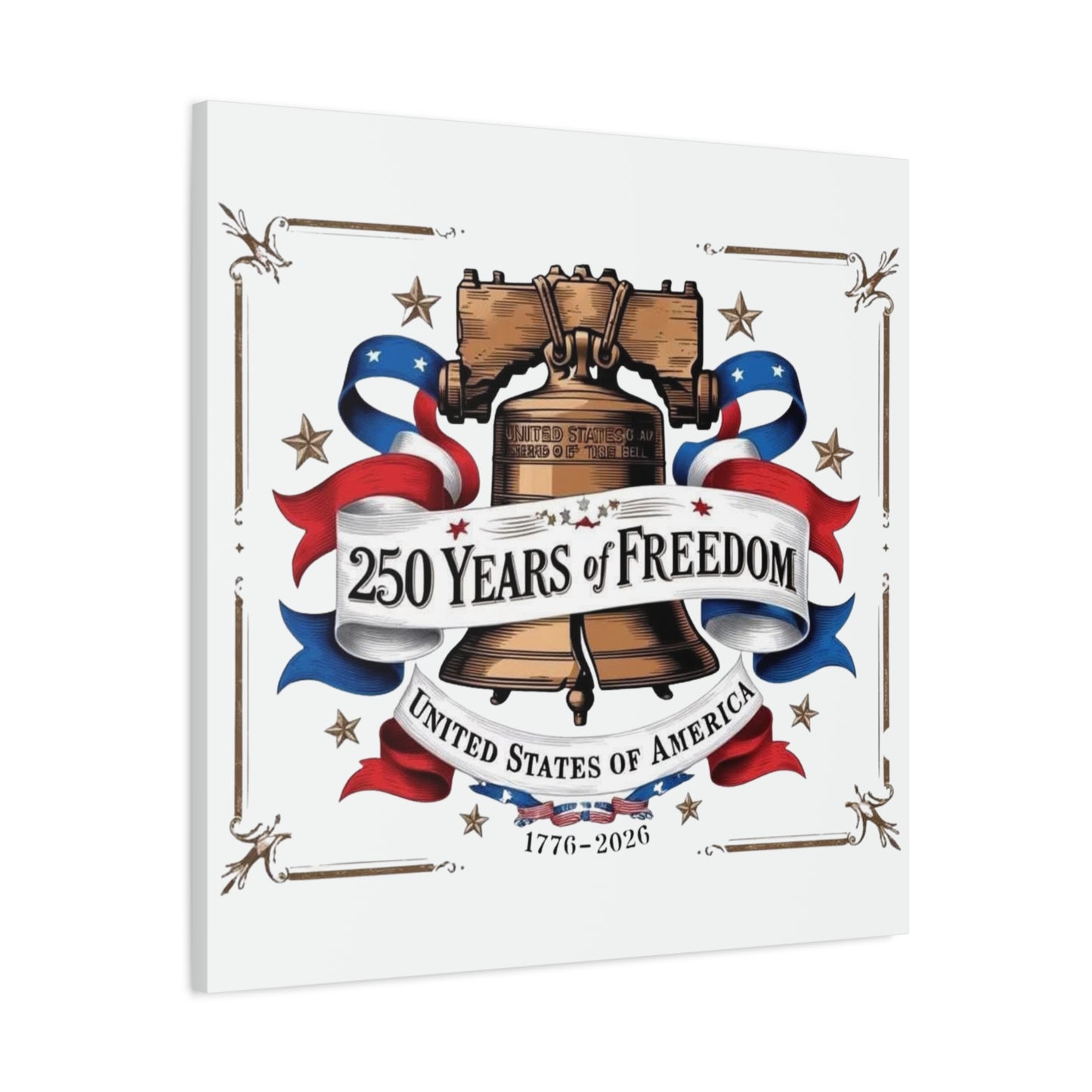 #250 250 Years of Freedom Liberty Bell Matte Canvas Wall Art