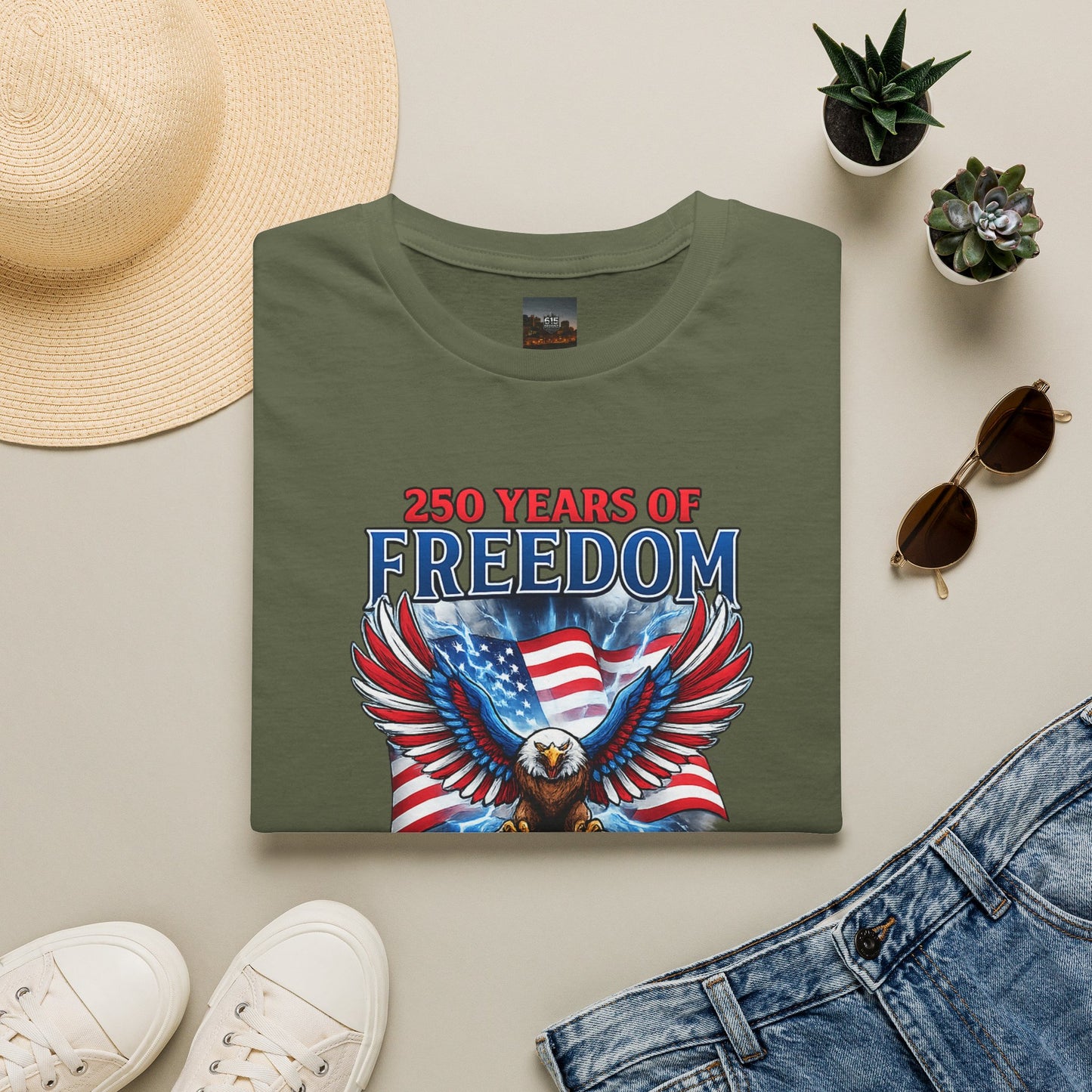 #250 250 Years of Freedom 1776–2026 Eagle T-Shirt