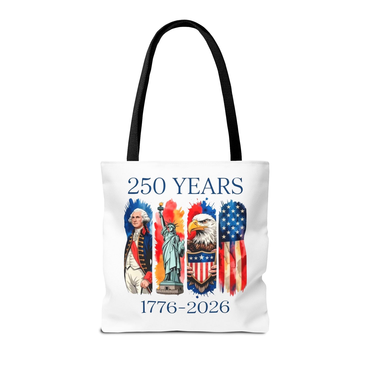 #250 250 Years American History Celebration 1776–2026 Patriotic Tote Bag