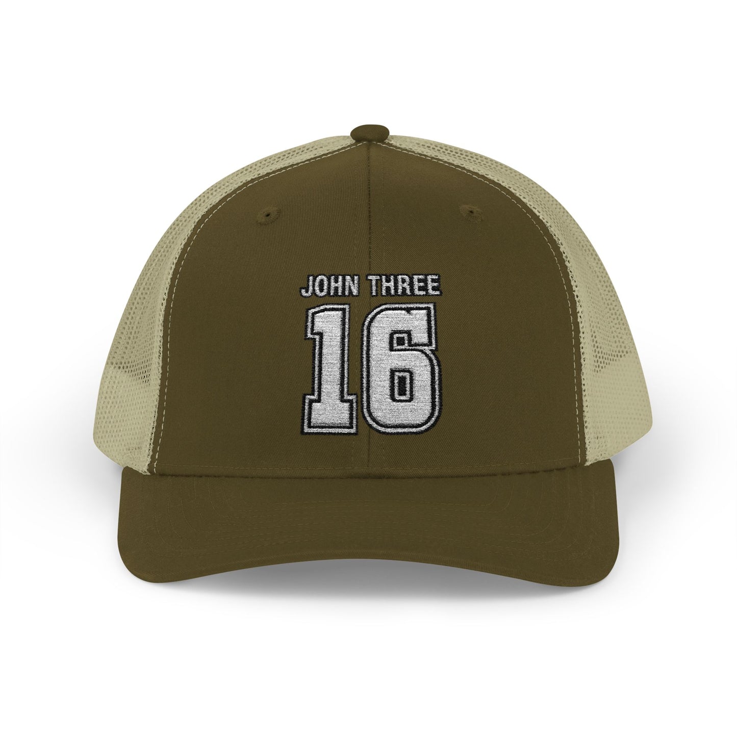 John Three 16 Vintage Varsity Trucker Cap