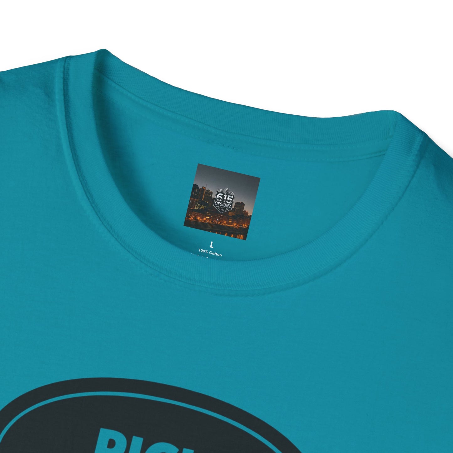 Pick Jesus T-Shirt — Christian Guitar Pick Design (Romans 10:13)