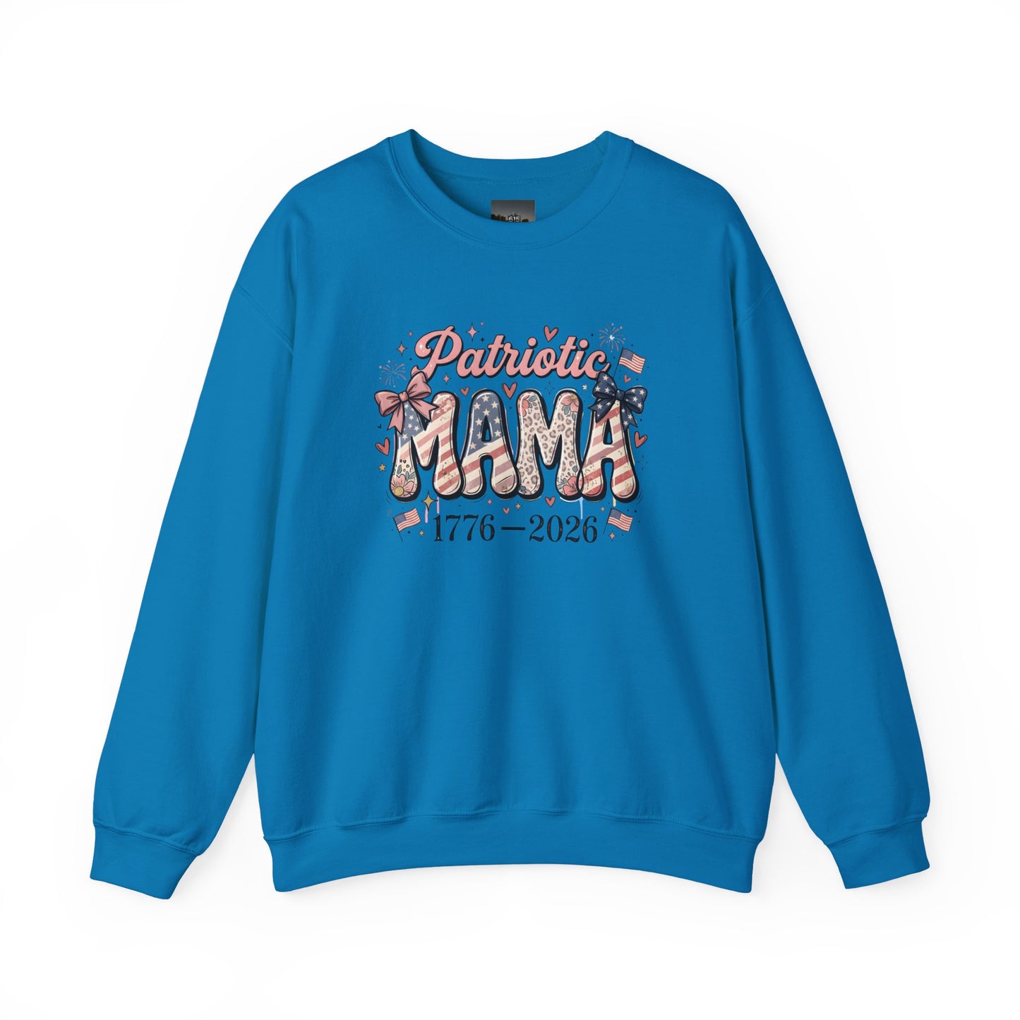 #250 Patriotic Mama 1776–2026 American Flag Sweatshirt