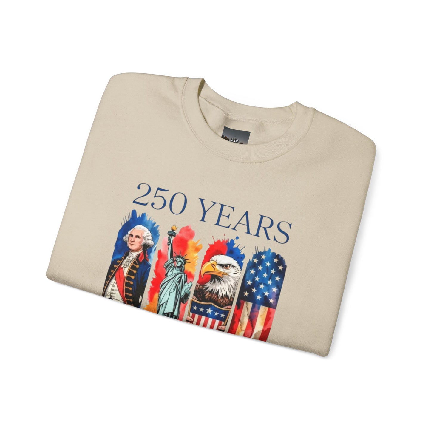 #250 250 Years American History Celebration 1776–2026 Patriotic Crewneck Sweatshirt