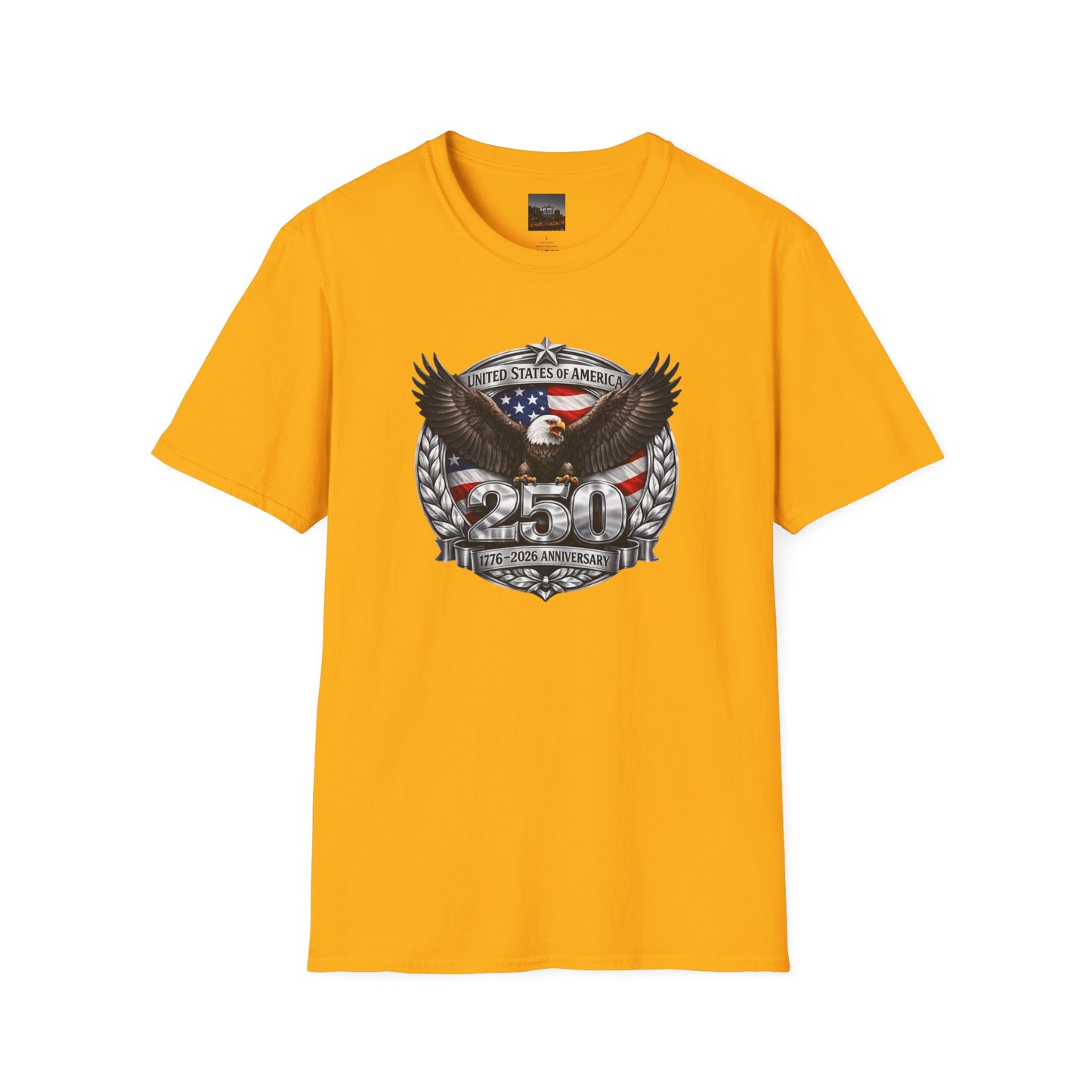 #250 Patriotic Bald Eagle 250 United States Emblem T-Shirt