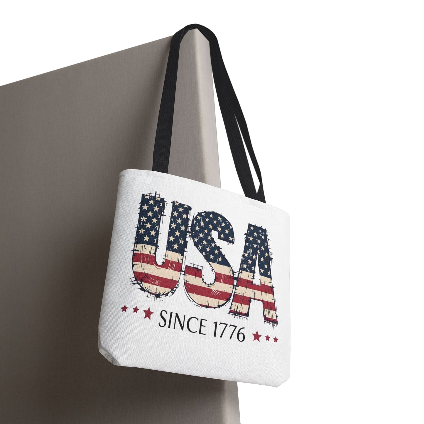 #250 USA Flag "USA Since 1776" Patriotic Tote Bag
