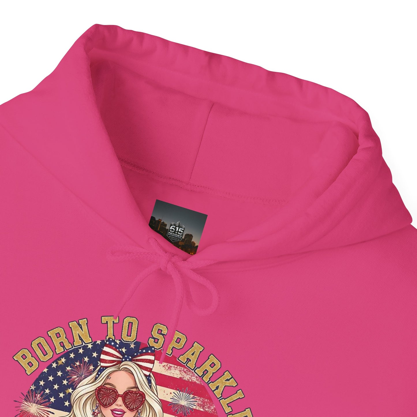 #250 "Born to Sparkle Since 1776" Patriotic Hoodie