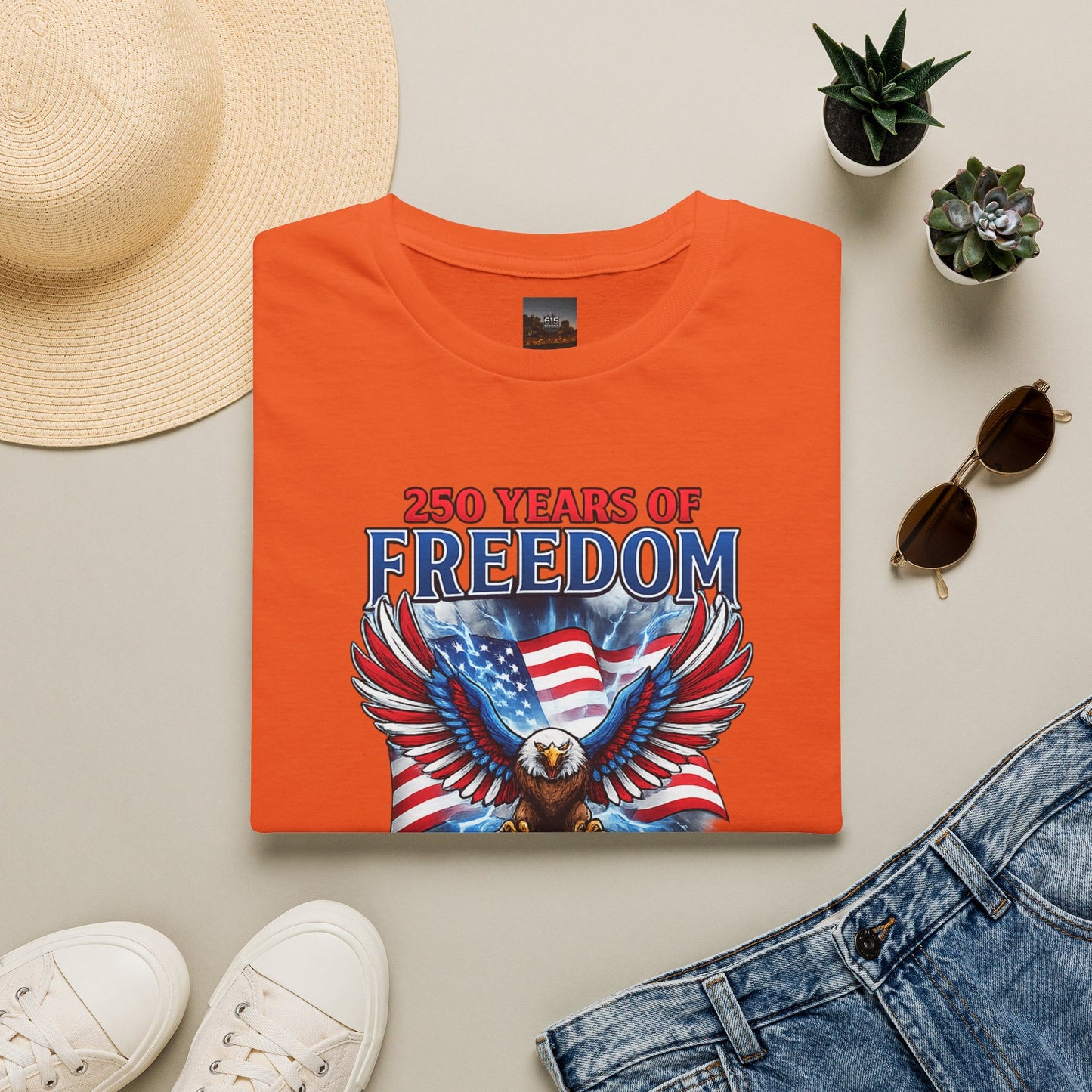 #250 250 Years of Freedom 1776–2026 Eagle T-Shirt