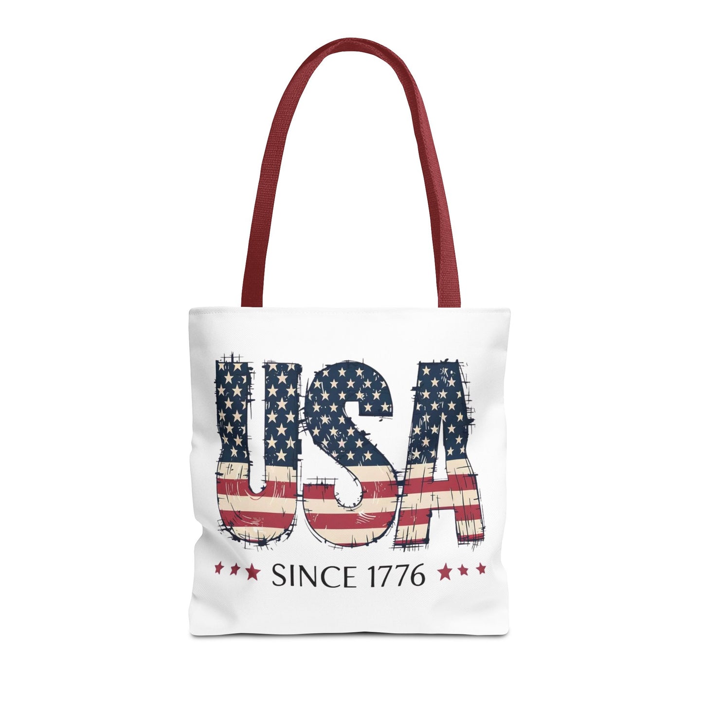#250 USA Flag "USA Since 1776" Patriotic Tote Bag
