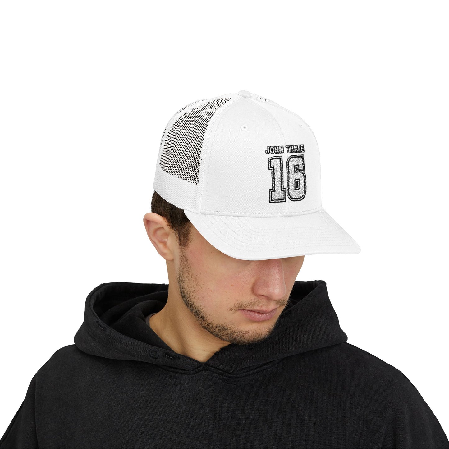 John Three 16 Vintage Varsity Trucker Cap