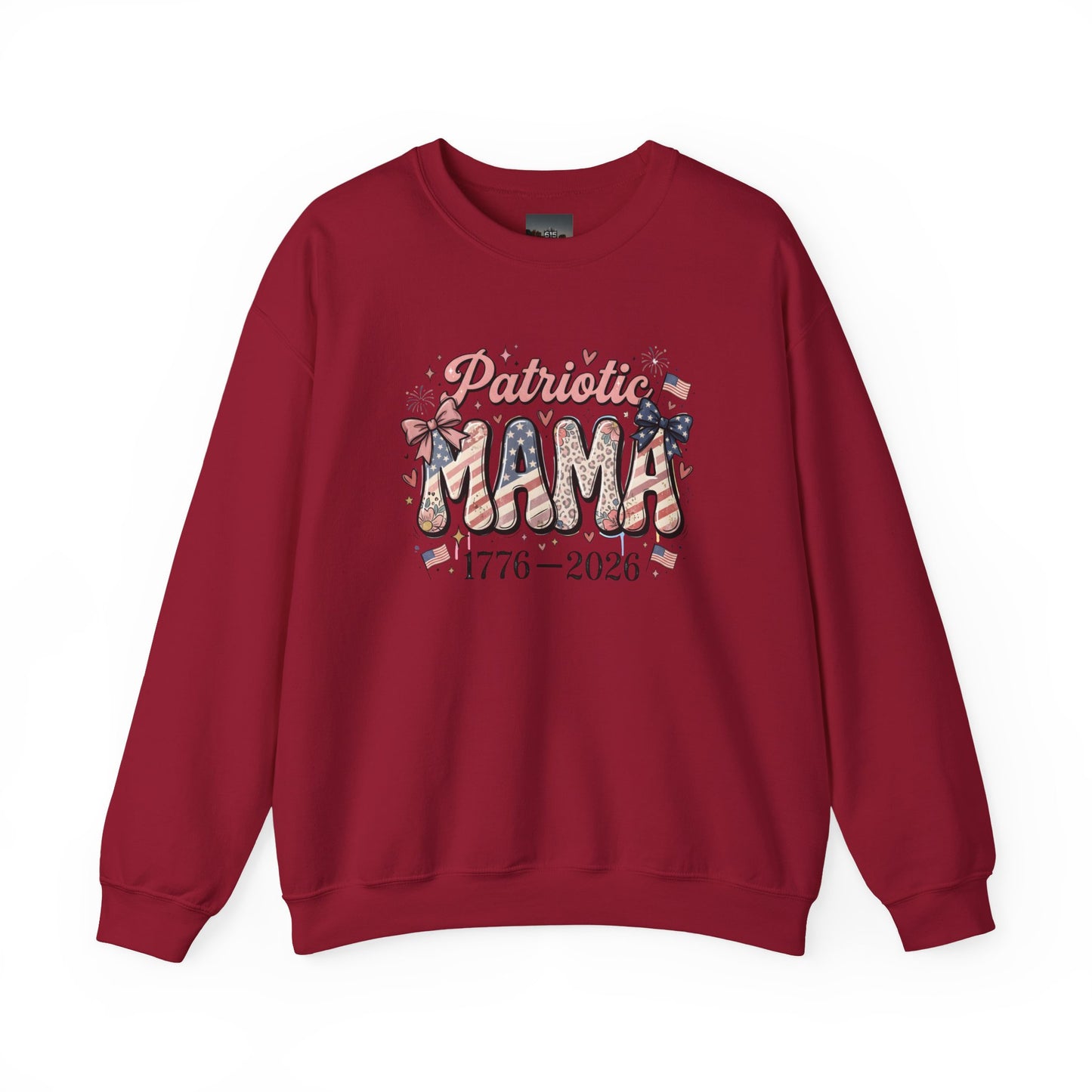 #250 Patriotic Mama 1776–2026 American Flag Sweatshirt