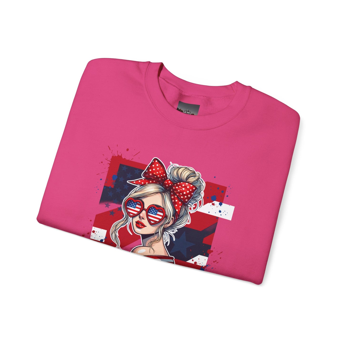 #250 All American Girl Patriotic Sweatshirt
