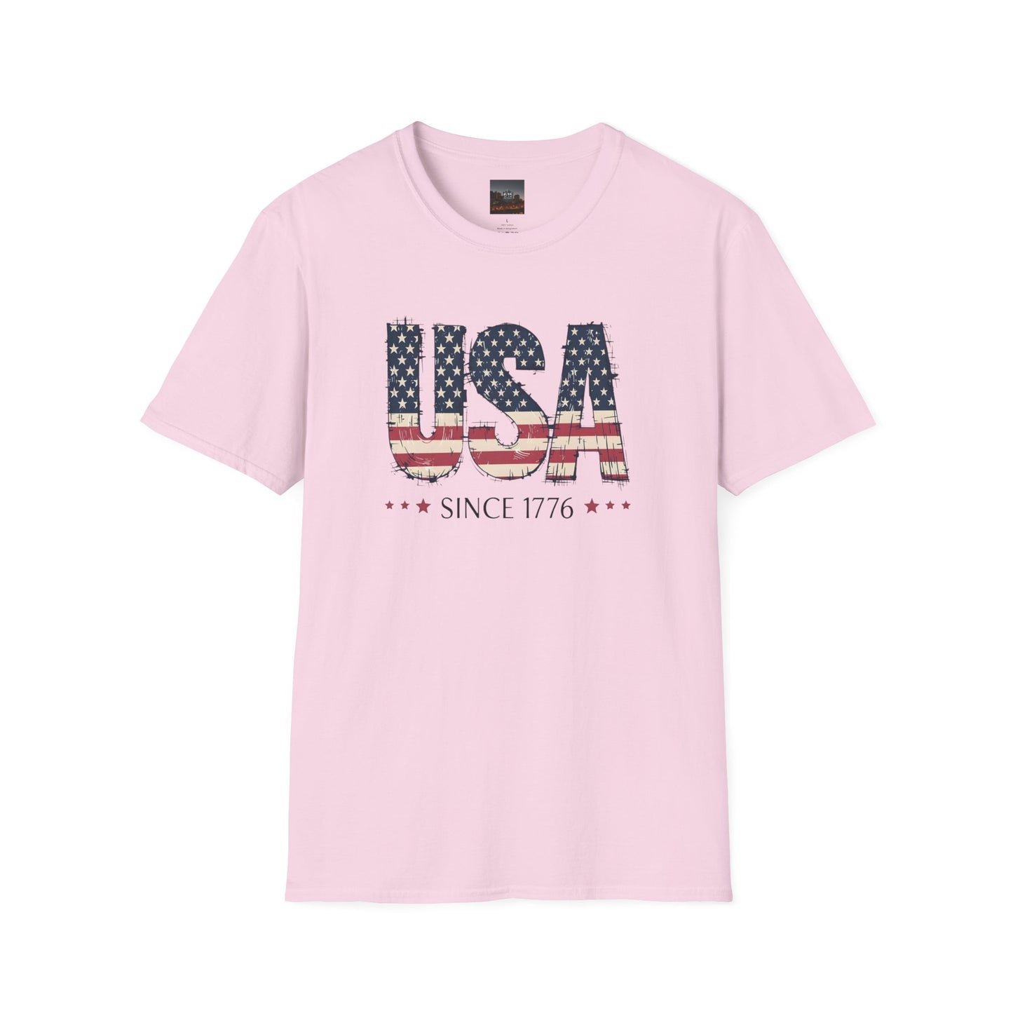 #250 USA Flag "USA Since 1776" Patriotic T-Shirt