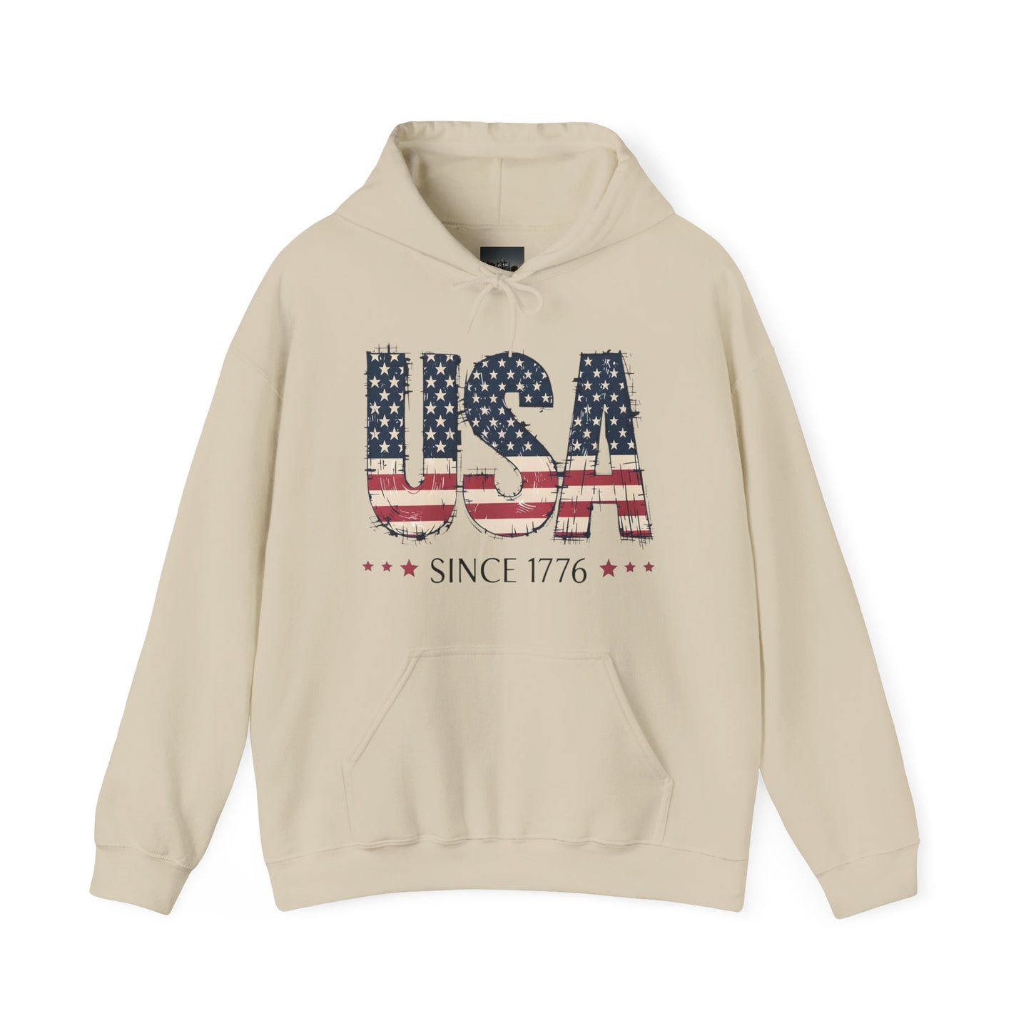 #250 USA Flag "USA Since 1776" Patriotic Hoodie