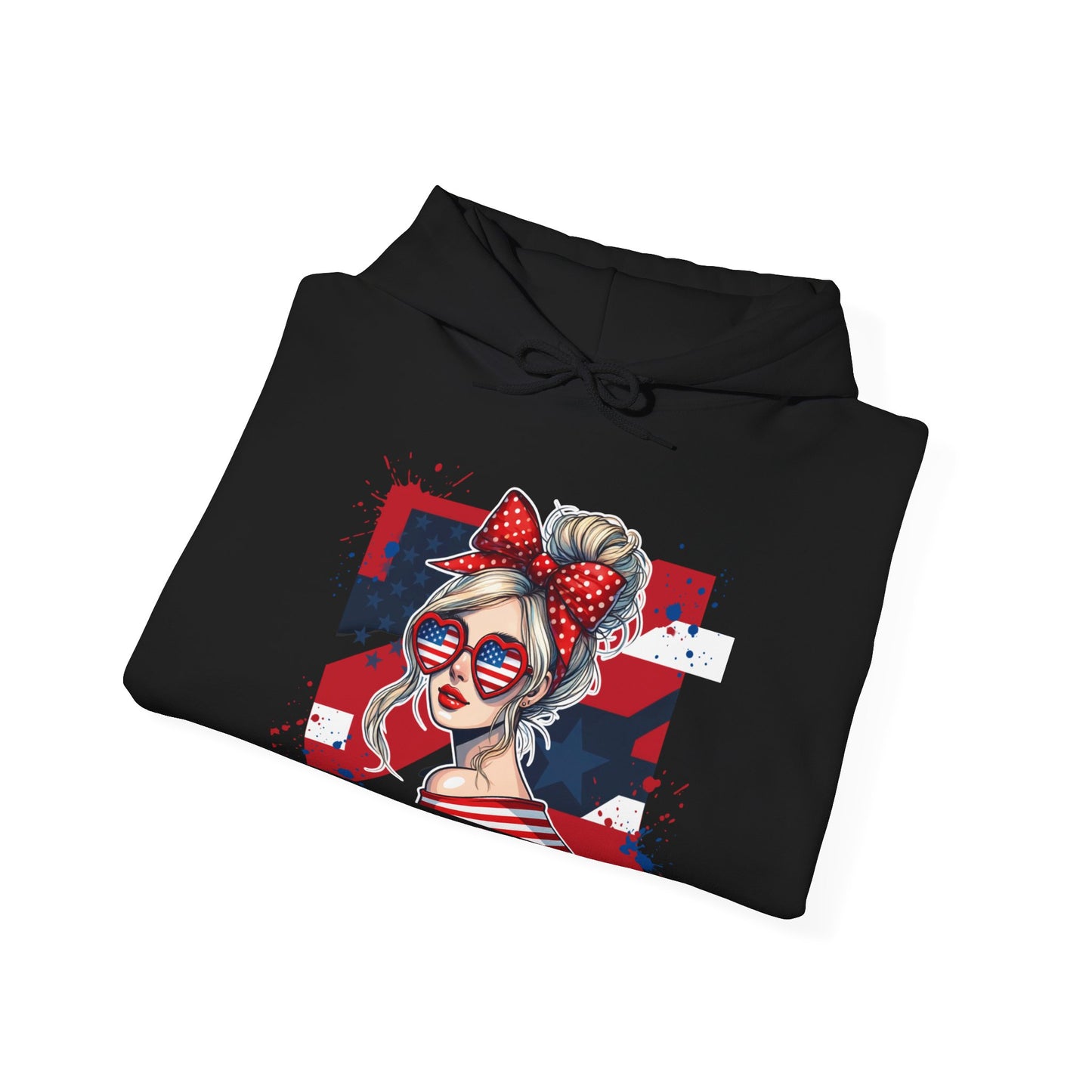 #250 All American Girl Patriotic Hoodie