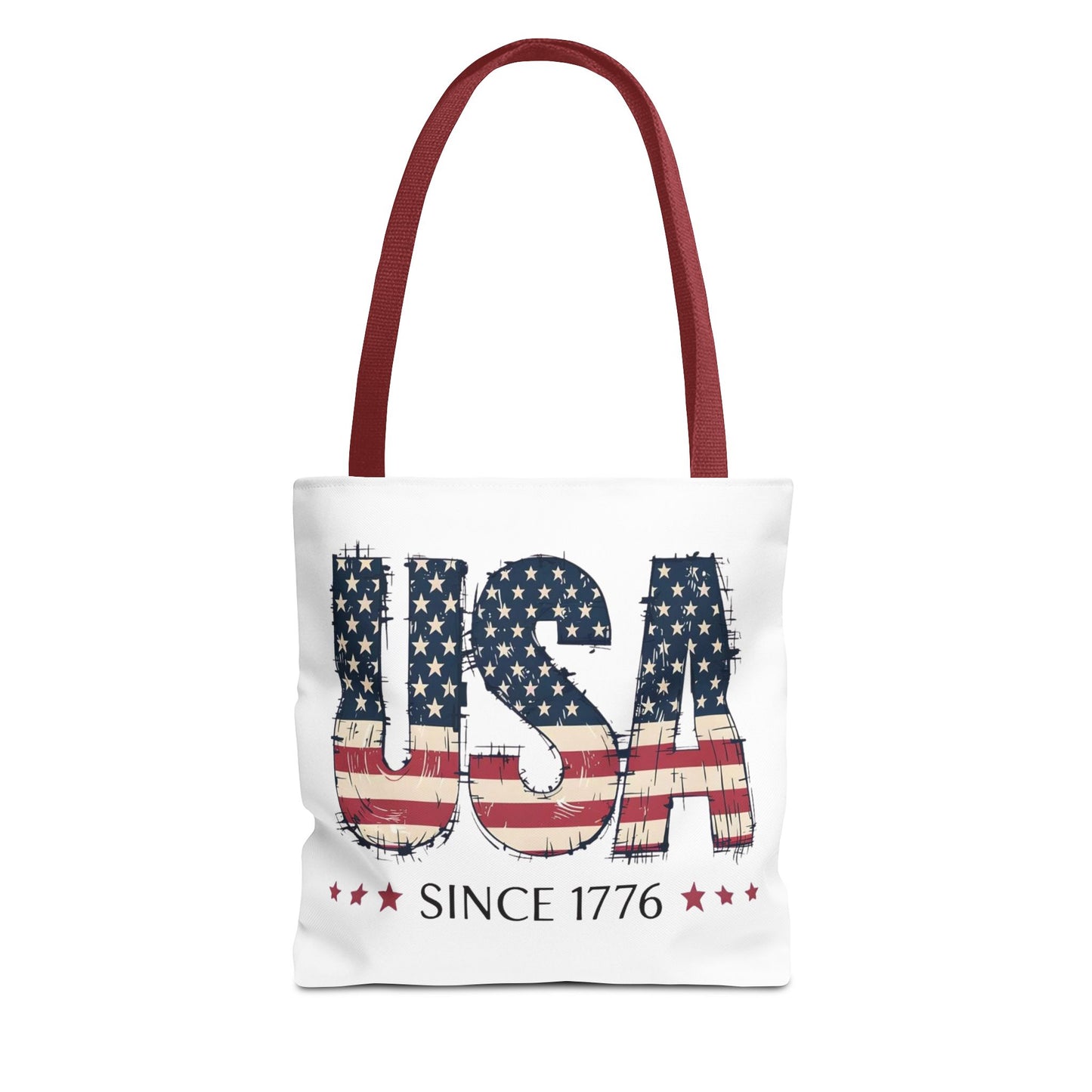 #250 USA Flag "USA Since 1776" Patriotic Tote Bag