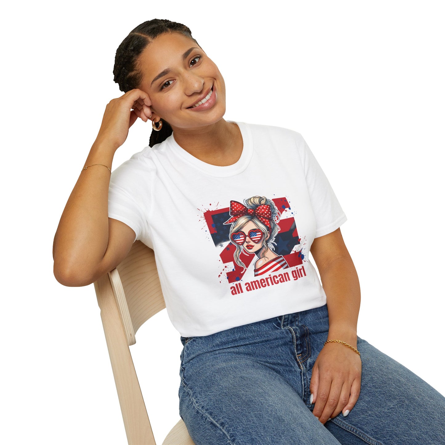 #250 All American Girl Patriotic T-Shirt