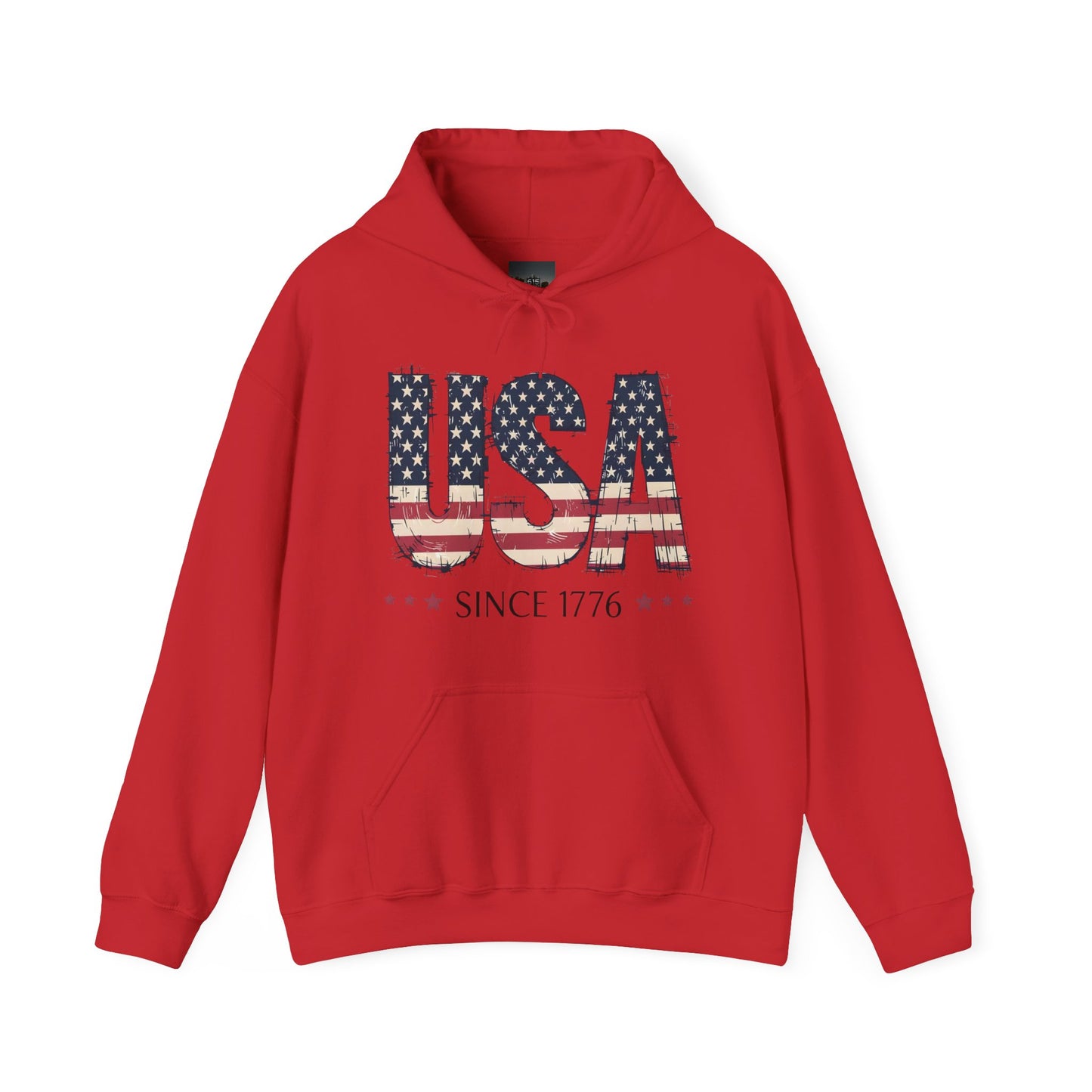 #250 USA Flag "USA Since 1776" Patriotic Hoodie