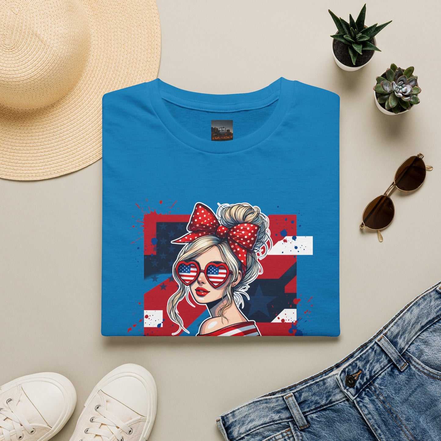 #250 All American Girl Patriotic T-Shirt