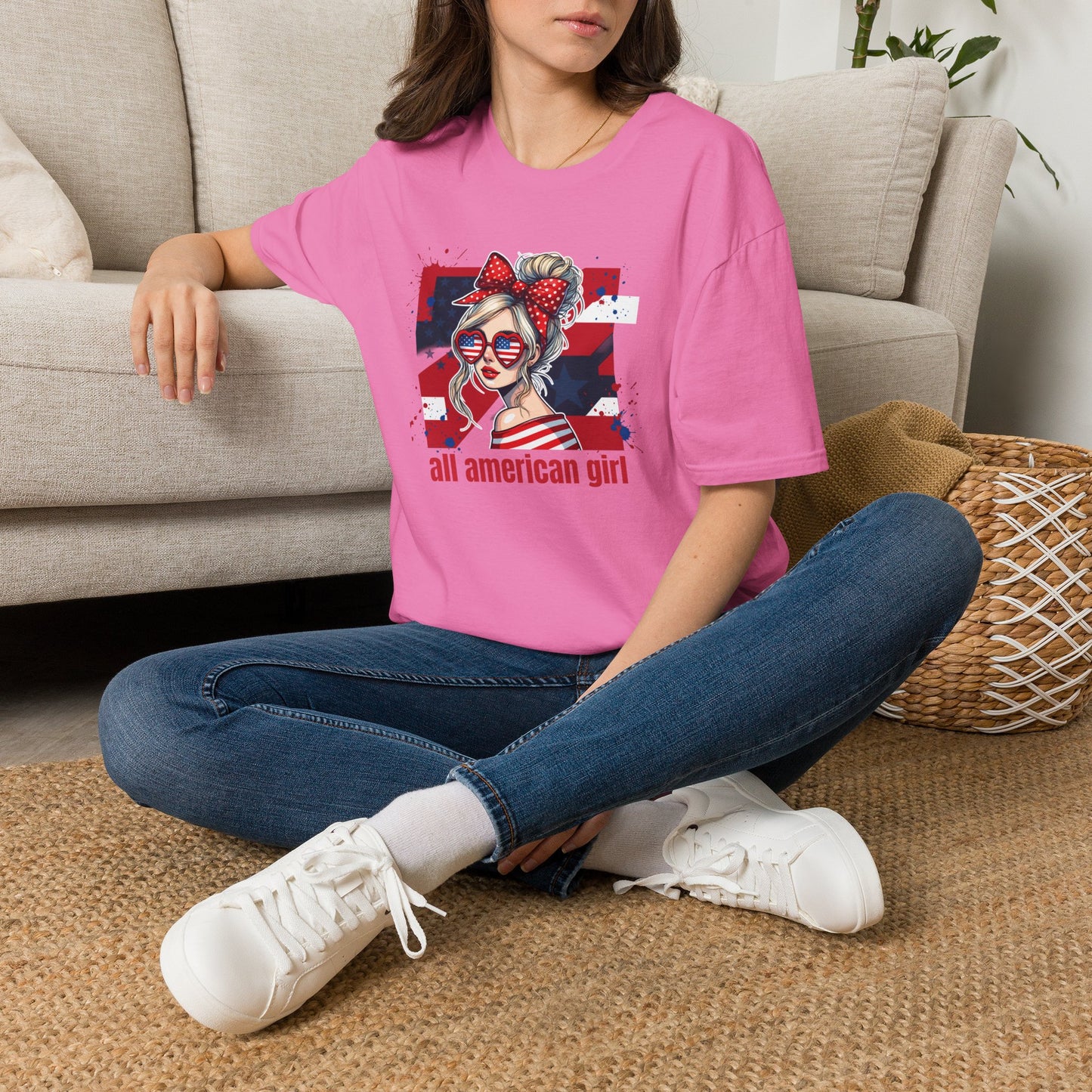 #250 All American Girl Patriotic T-Shirt