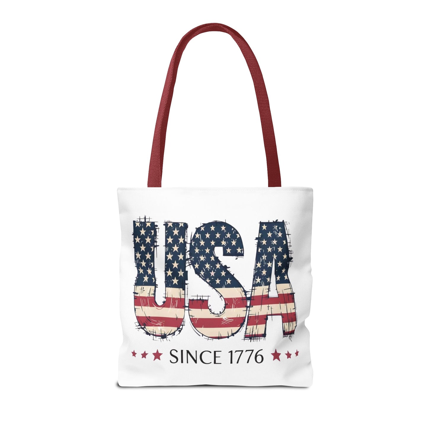 #250 USA Flag "USA Since 1776" Patriotic Tote Bag