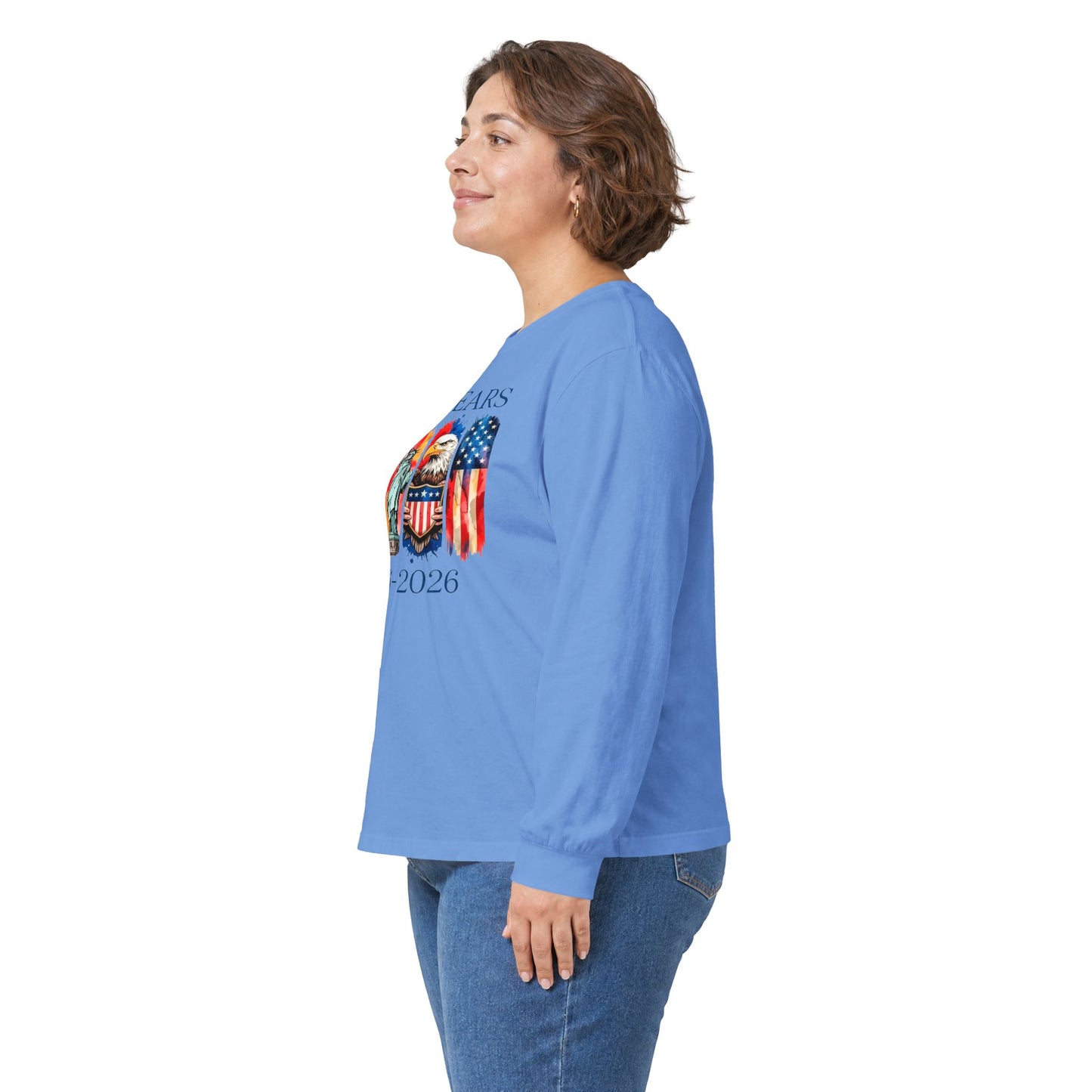 #250 250 Years American History Celebration 1776–2026 Patriotic Long Sleeve Tee