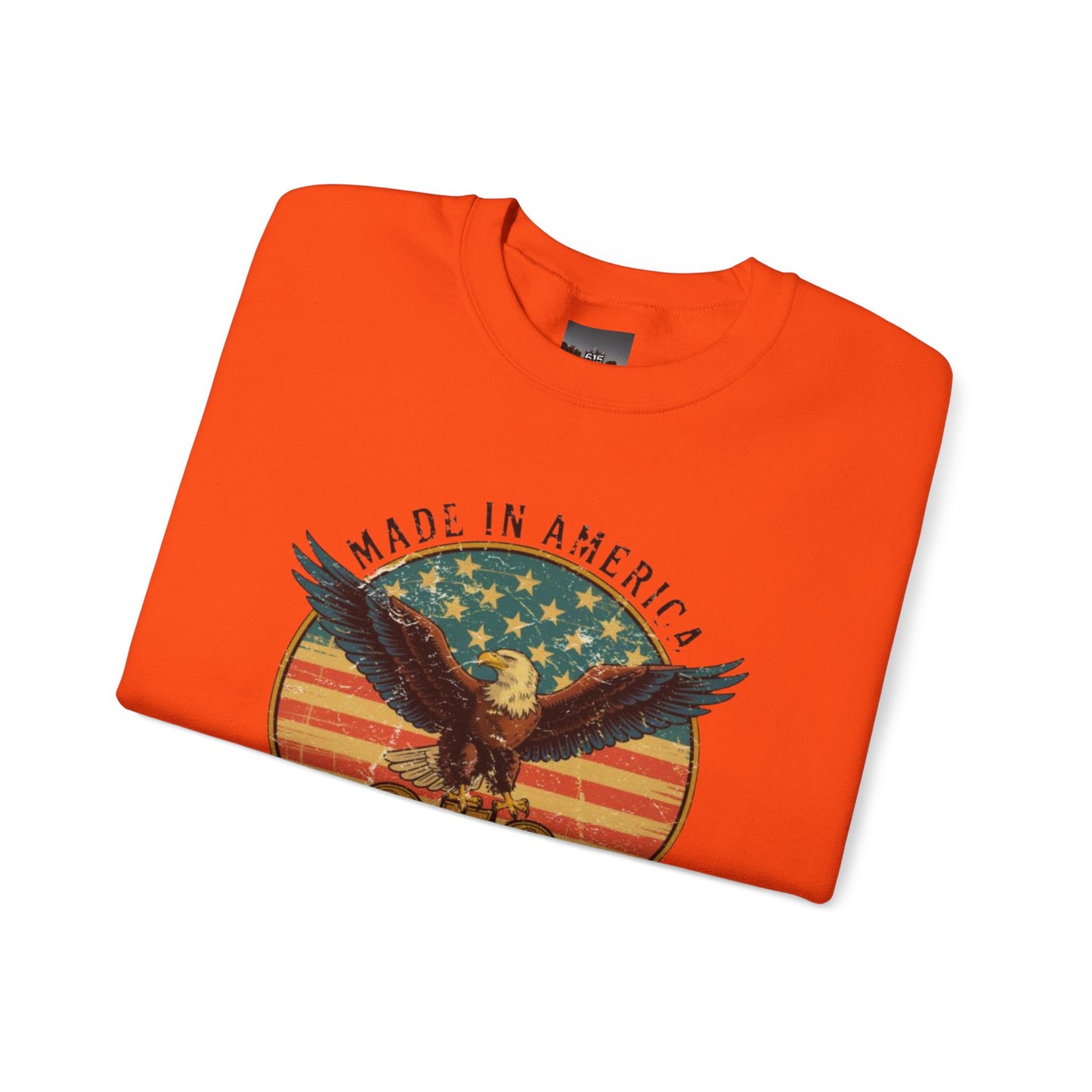 #250 Made in America Eagle 250th Anniversary Patriotic Crewneck Sweatshirt