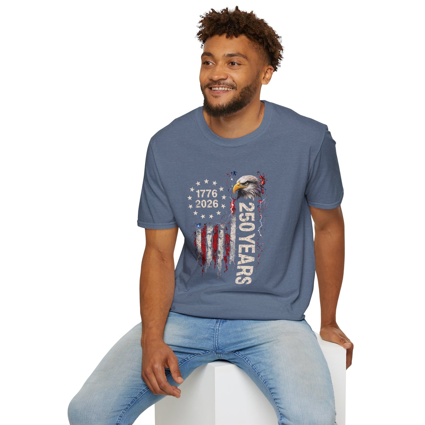 #250 1776-2026 250 Years USA Bicentennial Eagle T-Shirt