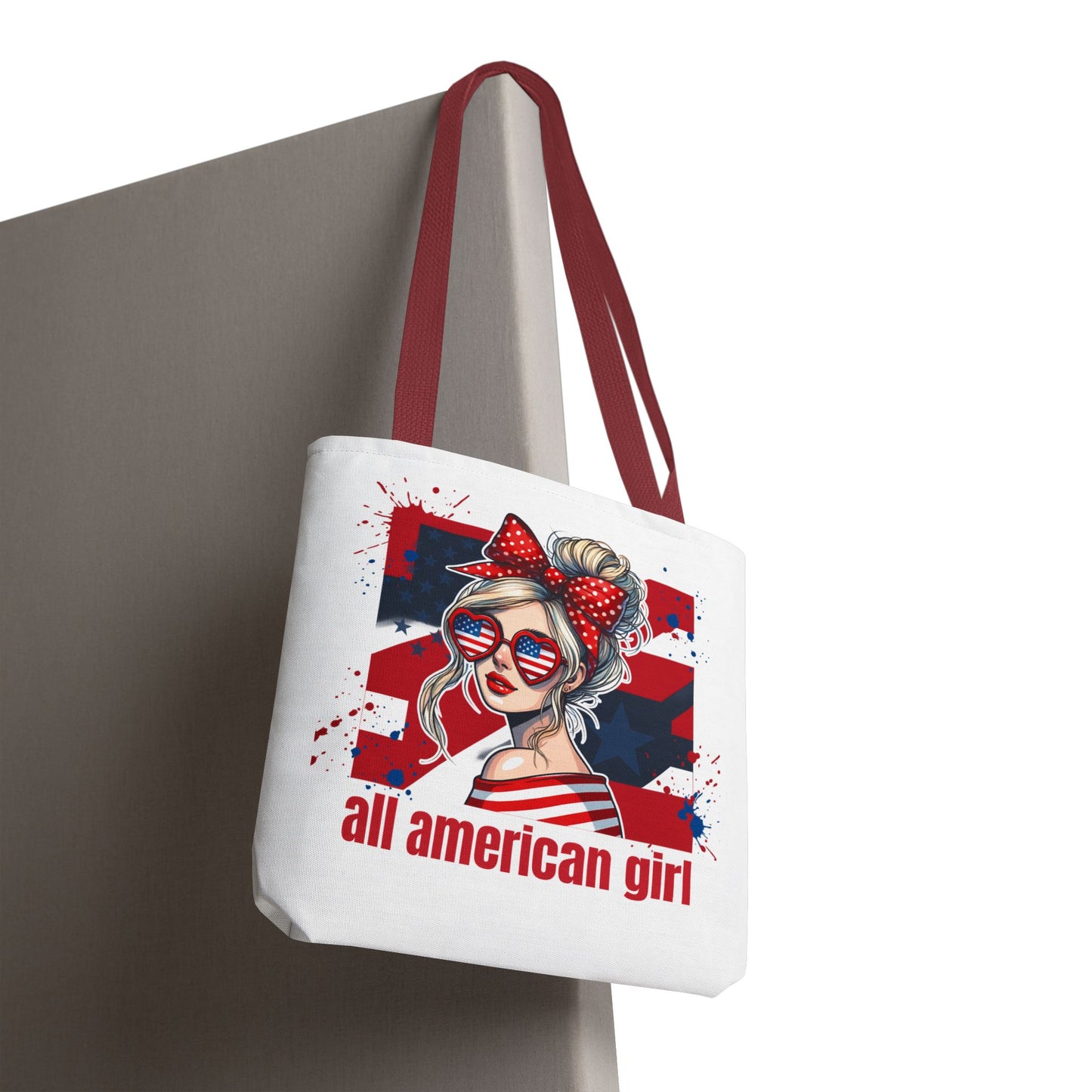 #250 All American Girl Patriotic Tote Bag