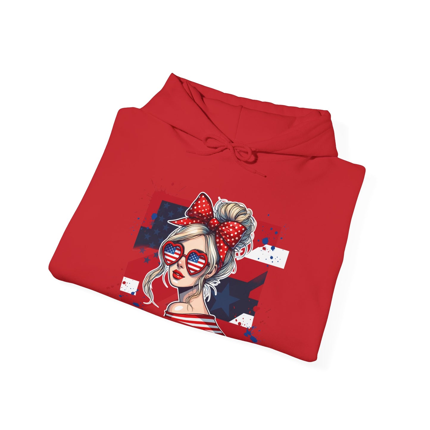 #250 All American Girl Patriotic Hoodie