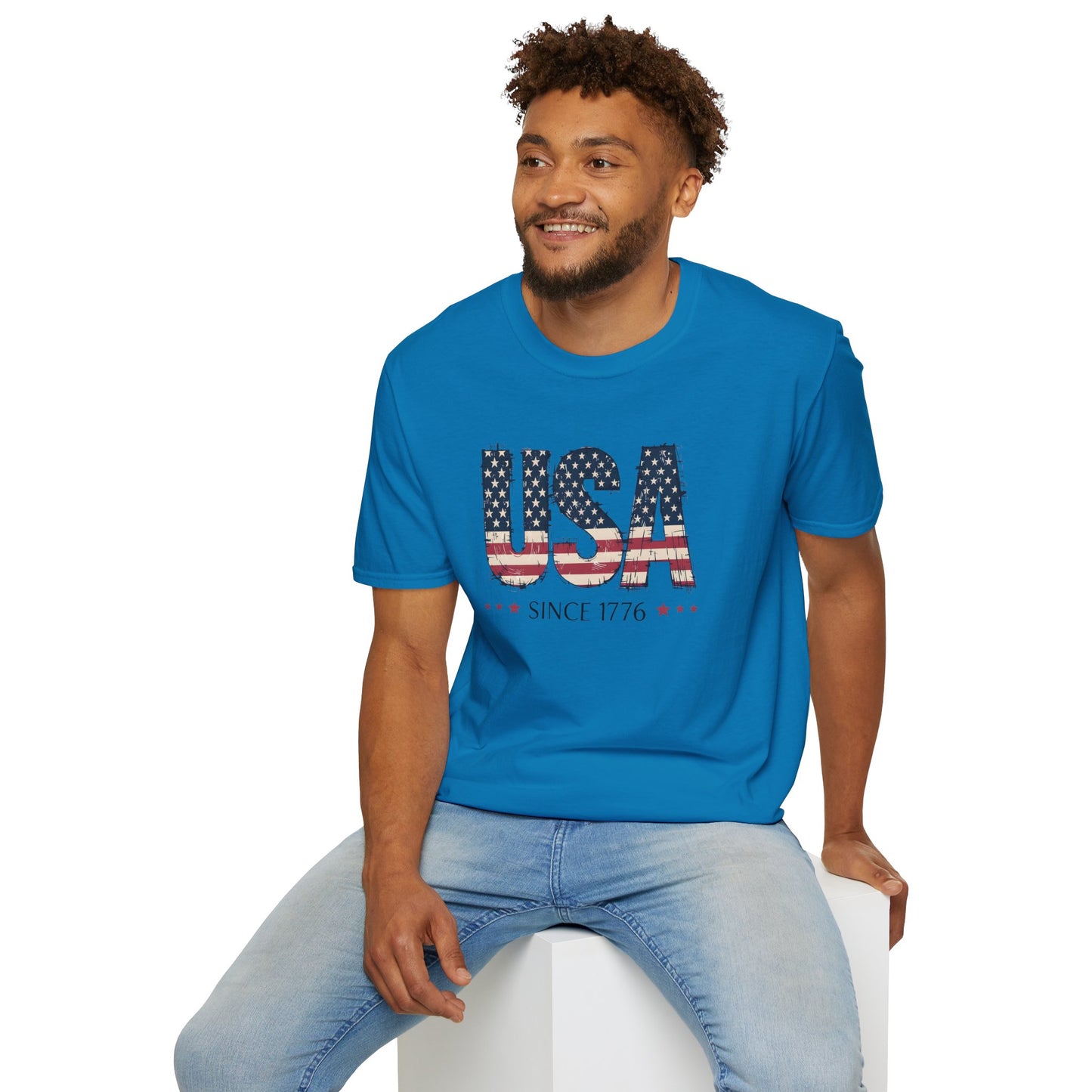 #250 USA Flag "USA Since 1776" Patriotic T-Shirt