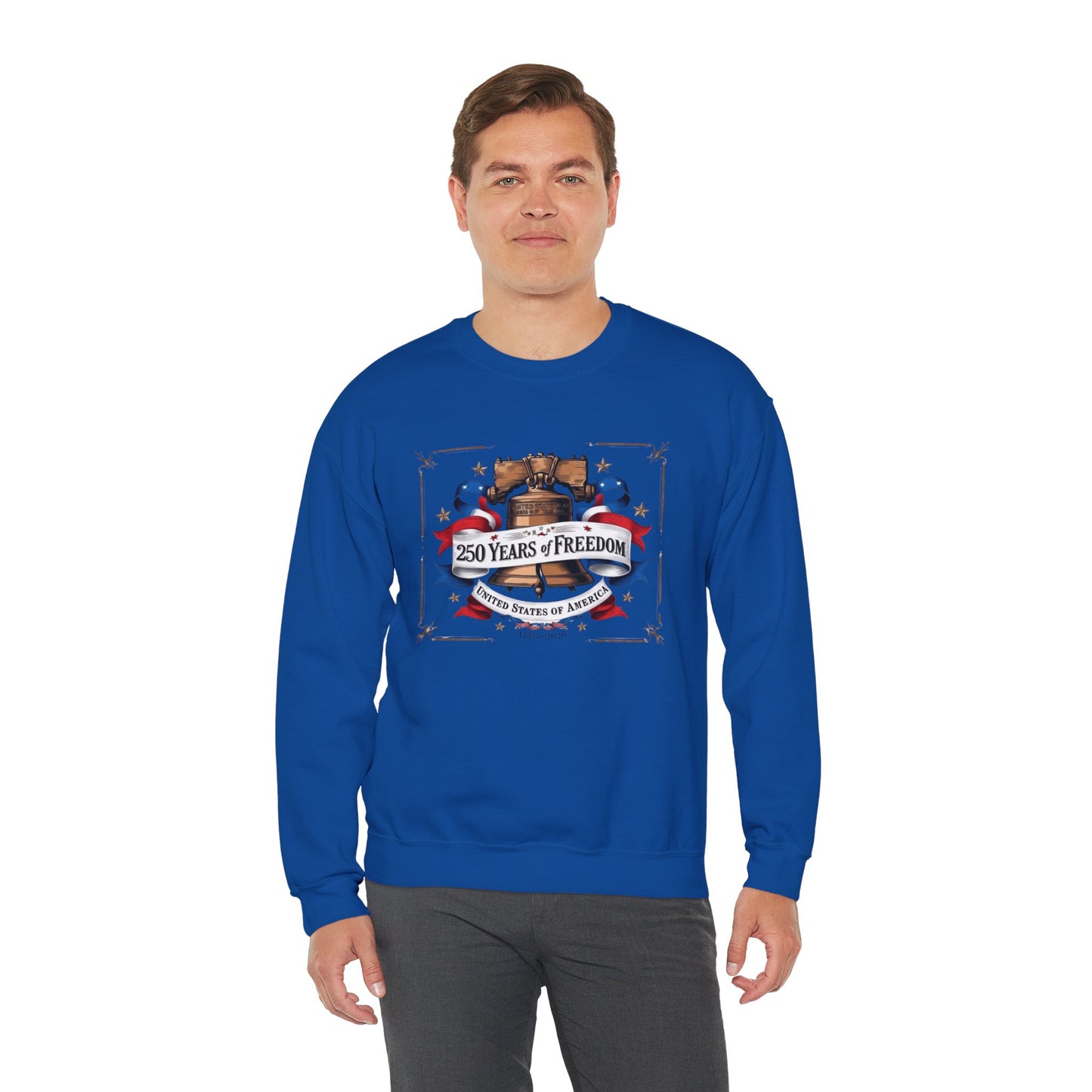 #250 250 Years of Freedom Liberty Bell Crewneck Sweatshirt