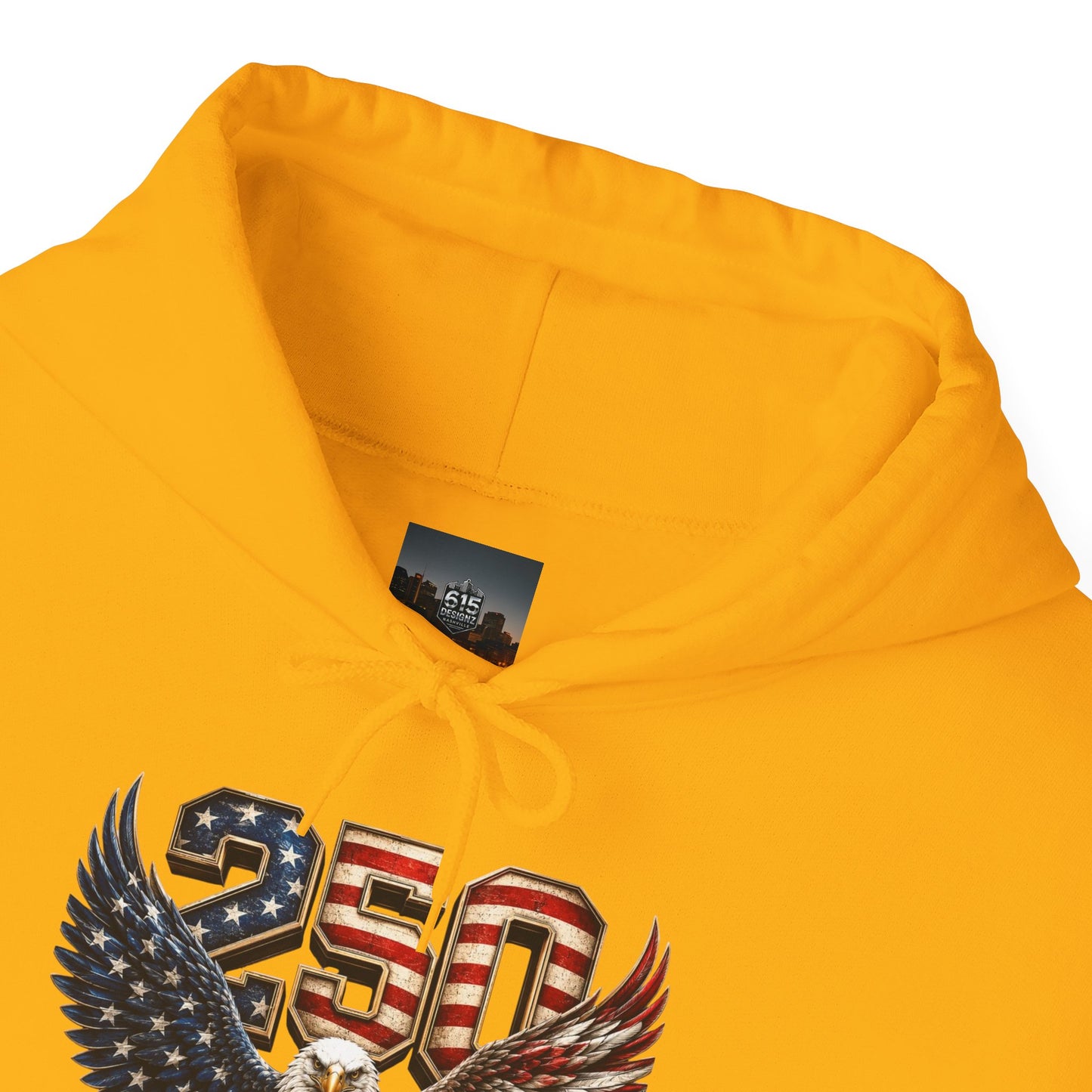 #250 250 Years of Freedom Eagle Patriotic American Flag Anniversary (1776–2026) Patriotic Hoodie