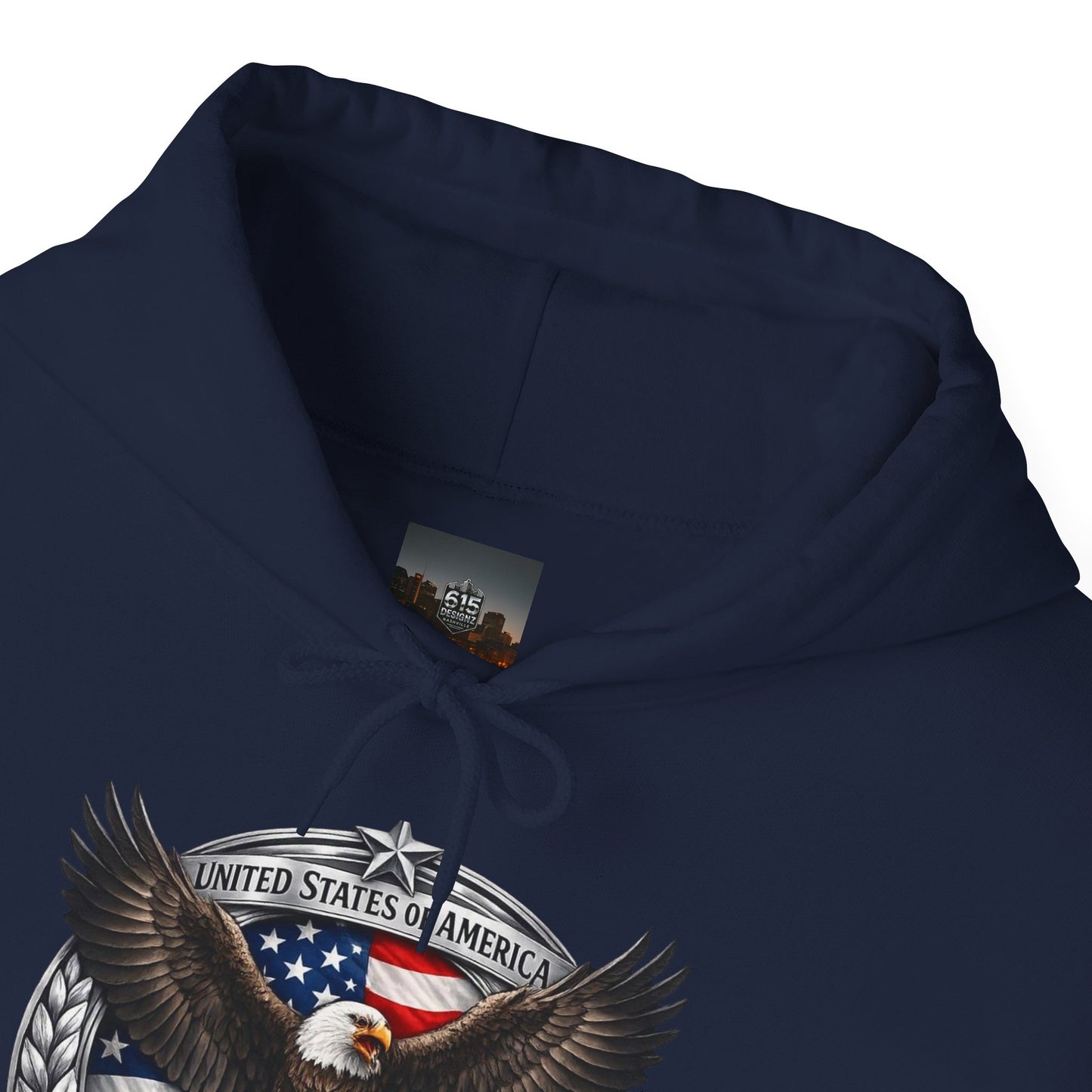 #250 Patriotic Bald Eagle 250 United States Emblem Hoodie