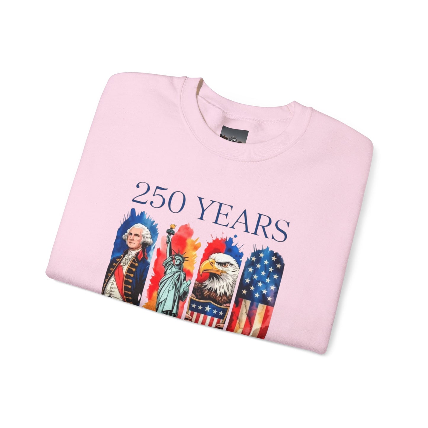 #250 250 Years American History Celebration 1776–2026 Patriotic Crewneck Sweatshirt