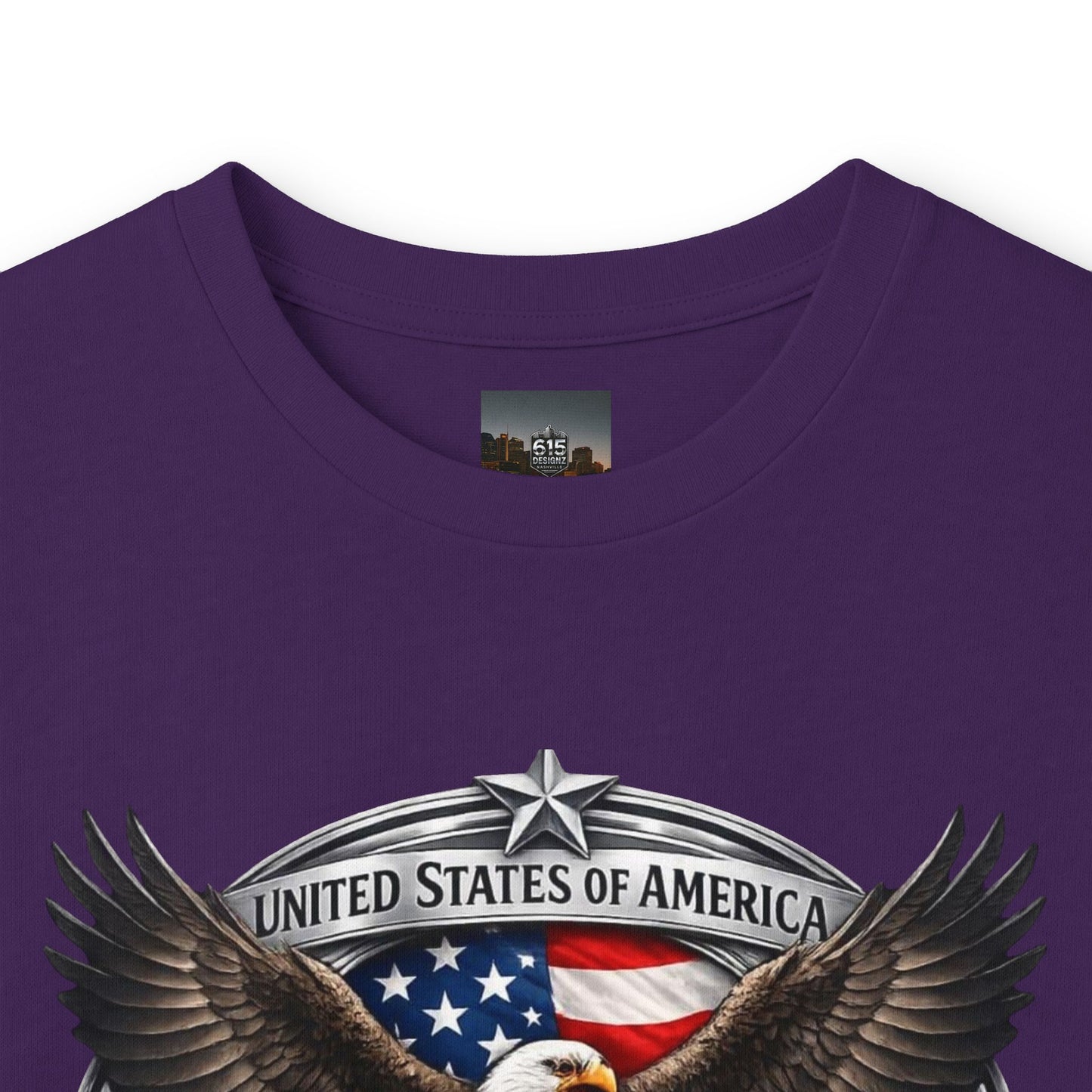 #250 Patriotic Bald Eagle 250 United States Emblem Long Sleeve Tee