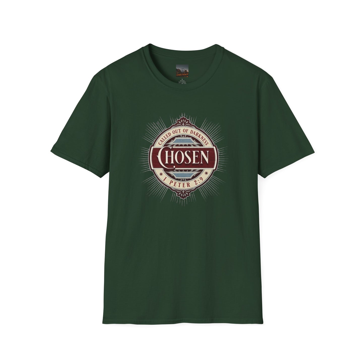 Chosen Graphic T-Shirt — "Called Out of Darkness" Faith Tee