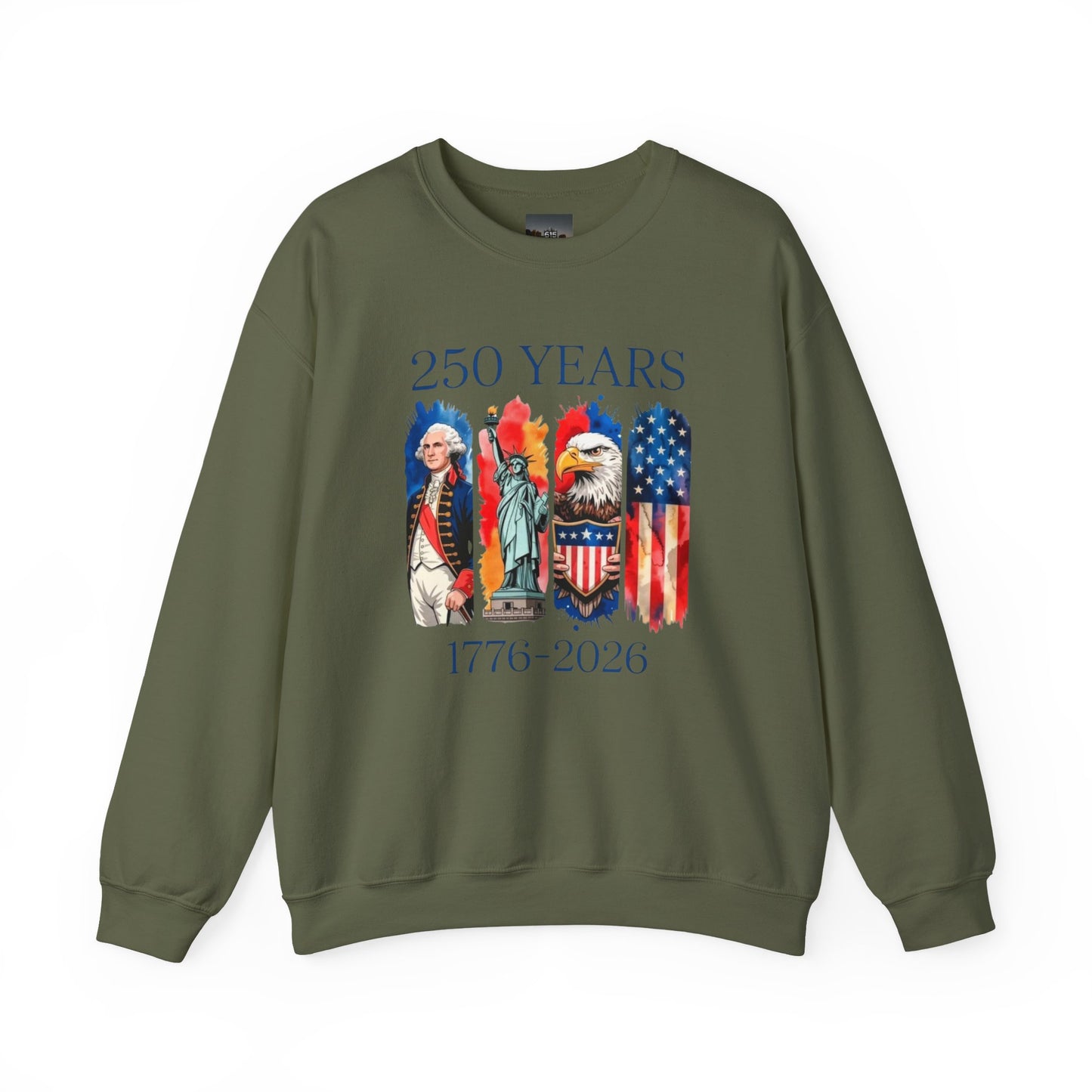 #250 250 Years American History Celebration 1776–2026 Patriotic Crewneck Sweatshirt