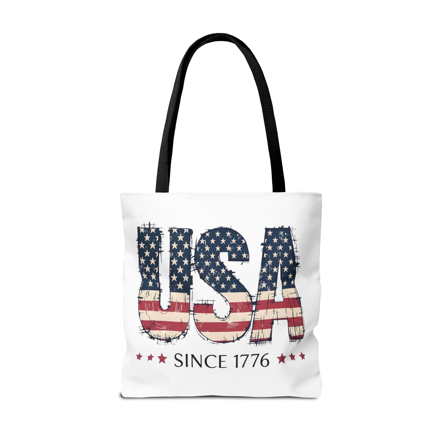 #250 USA Flag "USA Since 1776" Patriotic Tote Bag