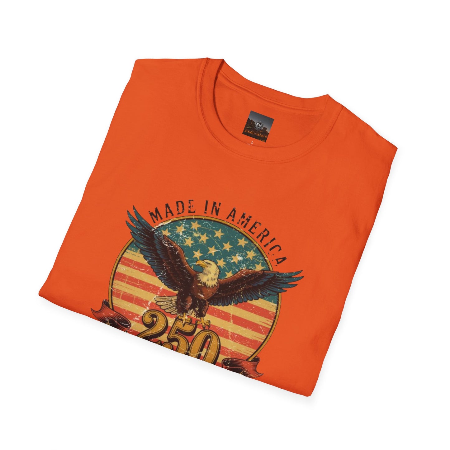 #250 Made in America Eagle 250th Anniversary Patriotic T-Shirt