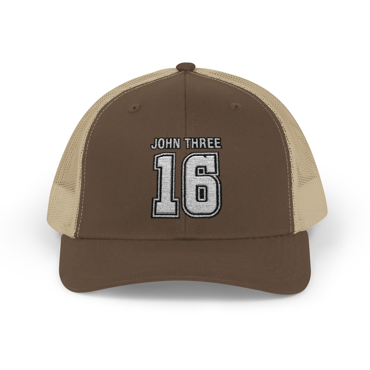 John Three 16 Vintage Varsity Trucker Cap