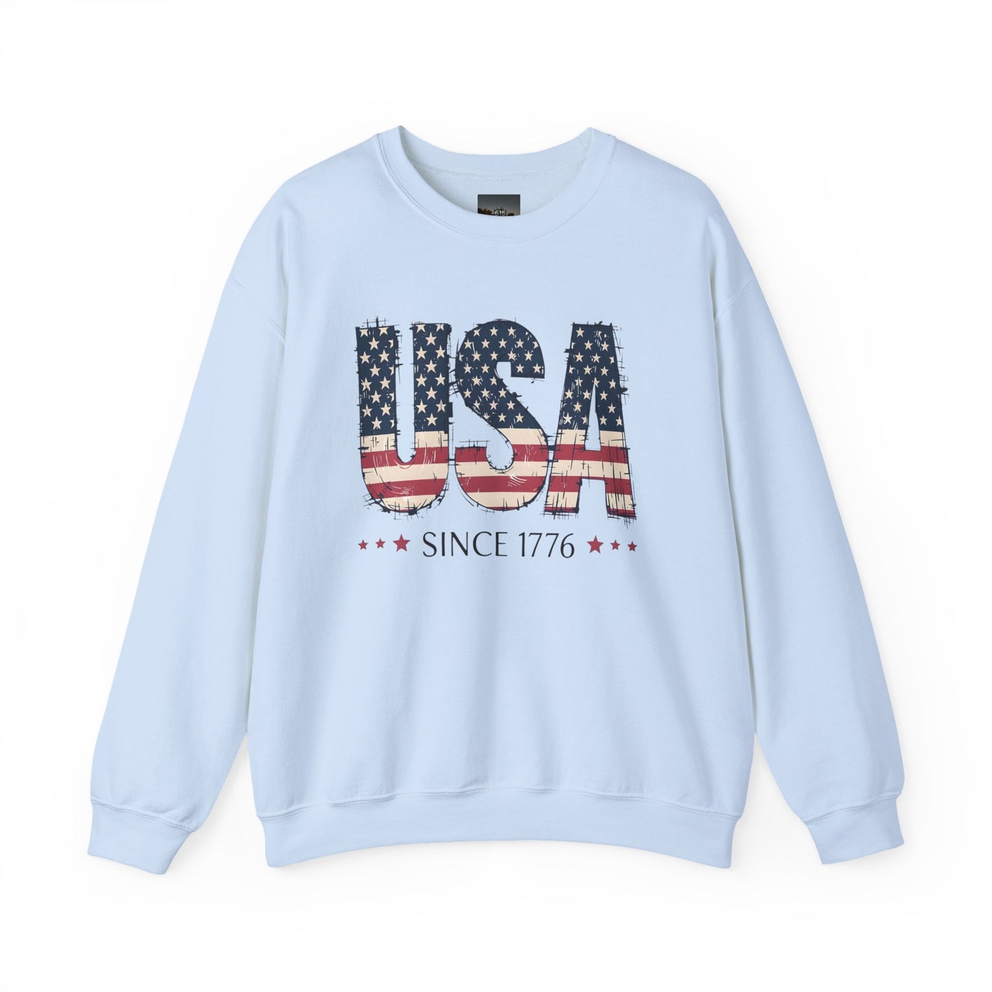 #250 USA Flag "USA Since 1776" Patriotic Crewneck Sweatshirt