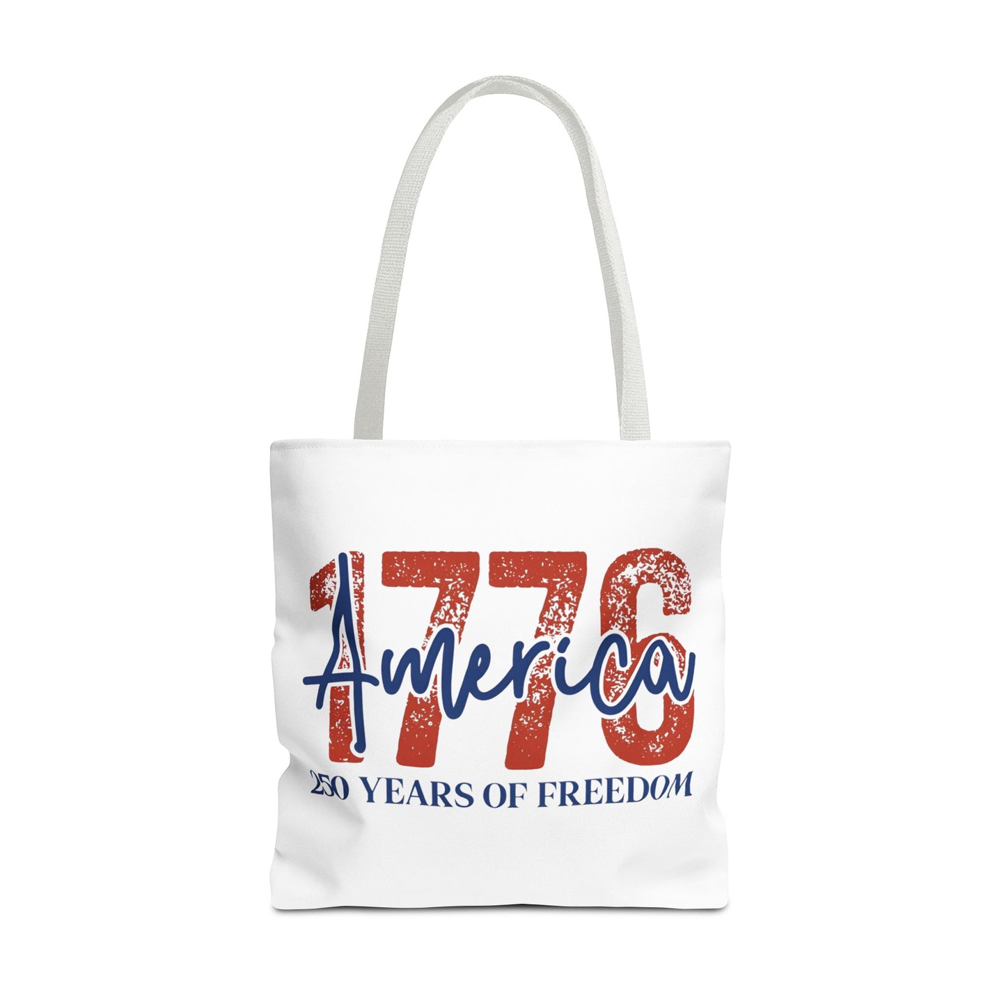 #250 1776 America: 250 Years of Freedom' Patriotic Independence Day Tote Bag