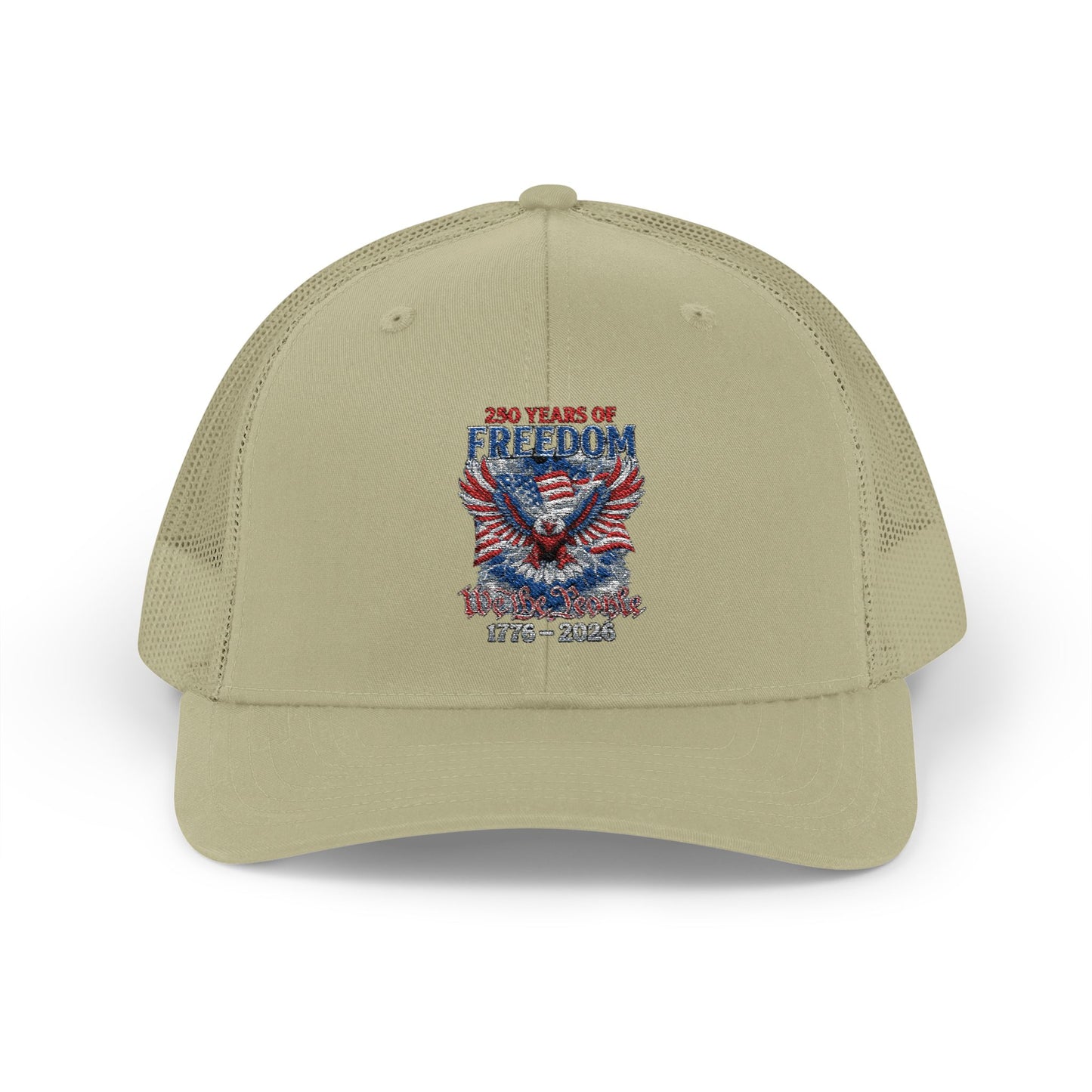 #250 250 Years of Freedom 1776–2026 Eagle Snapback Trucker Cap