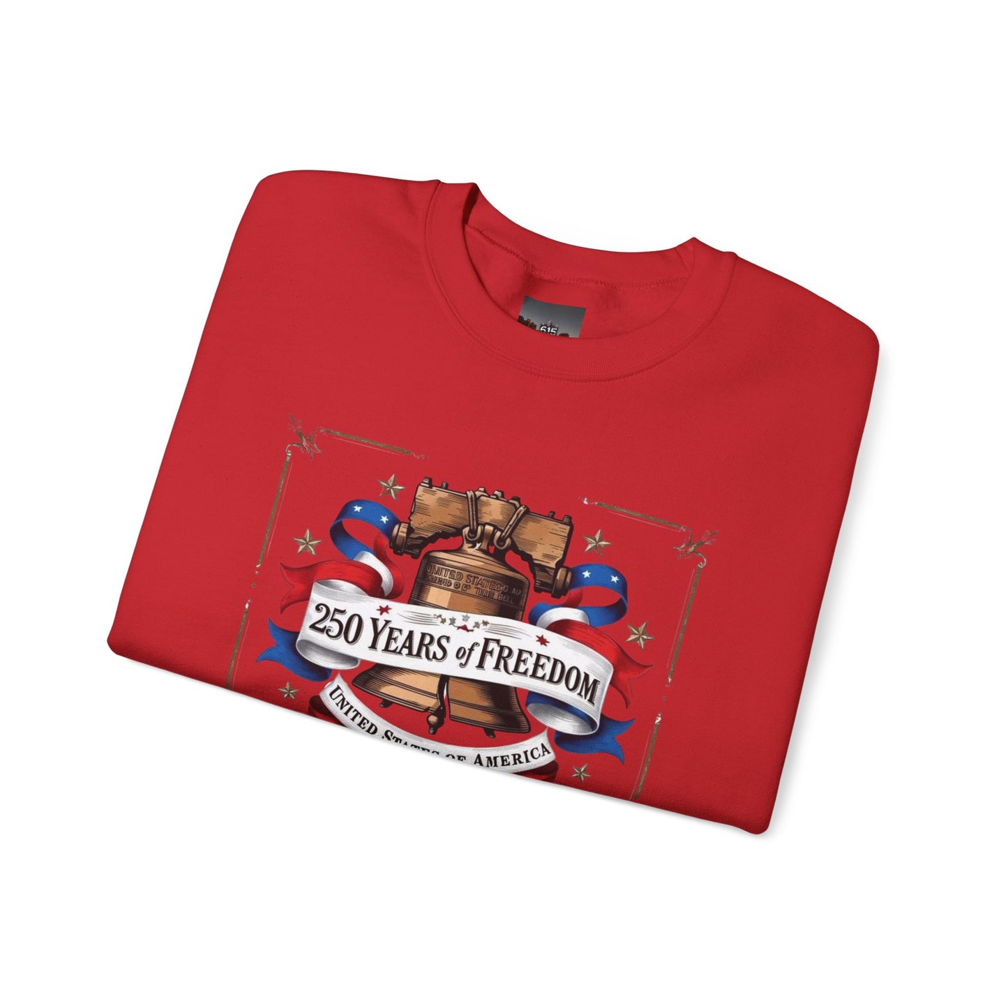 #250 250 Years of Freedom Liberty Bell Crewneck Sweatshirt